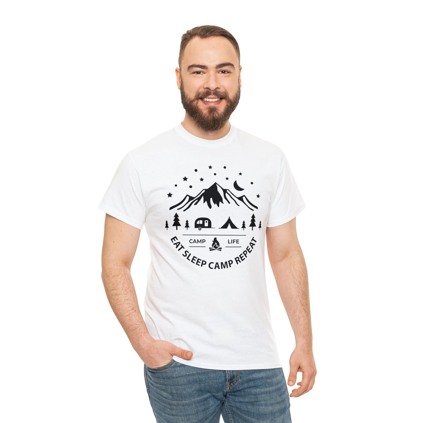 Eat Sleep Camp Repeat Tee