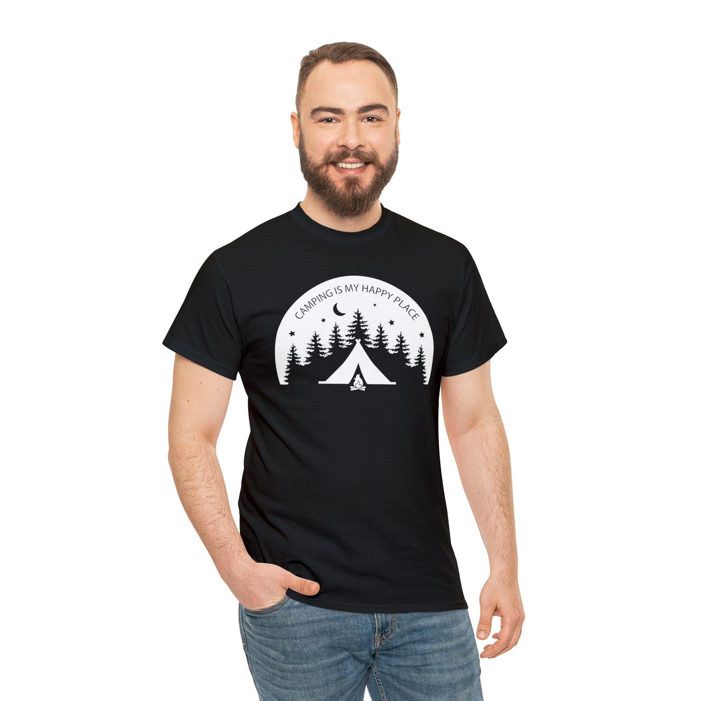Camping Is My Happy Place Tee