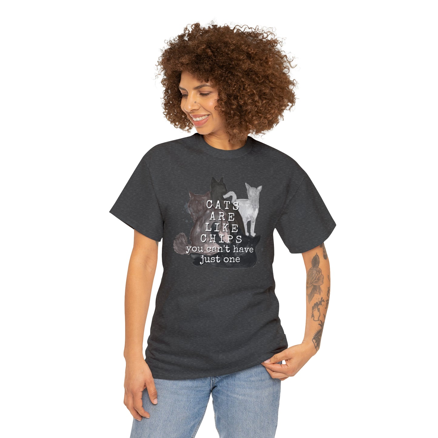 Cats Are Like Chips Tee