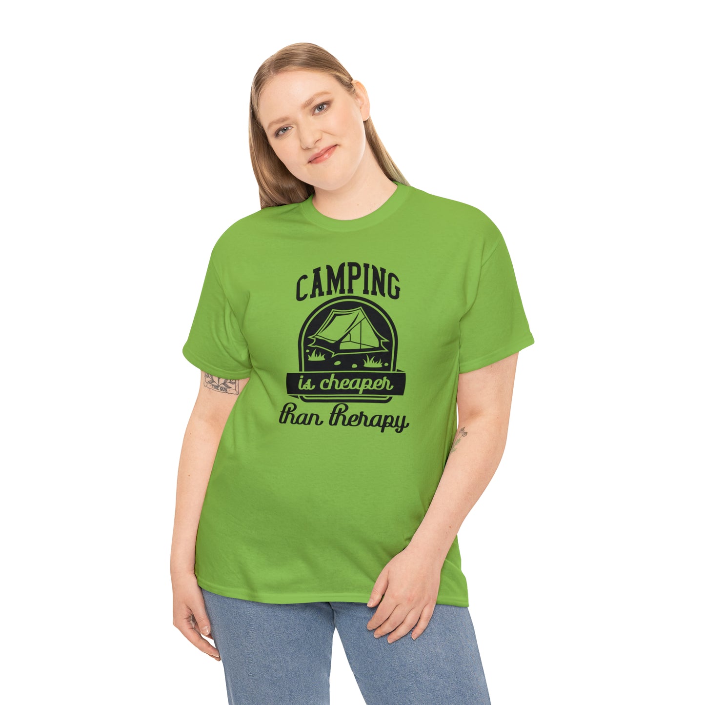 Camping is Cheaper Than Therapy Tee