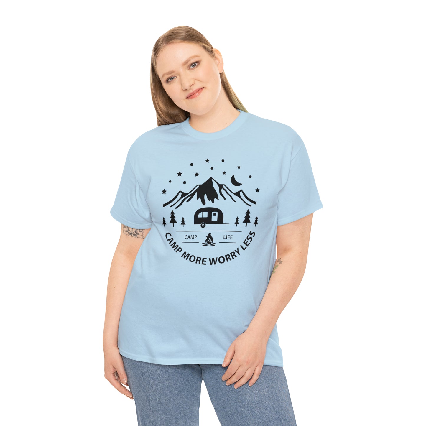 Camp More Worry Less Tee