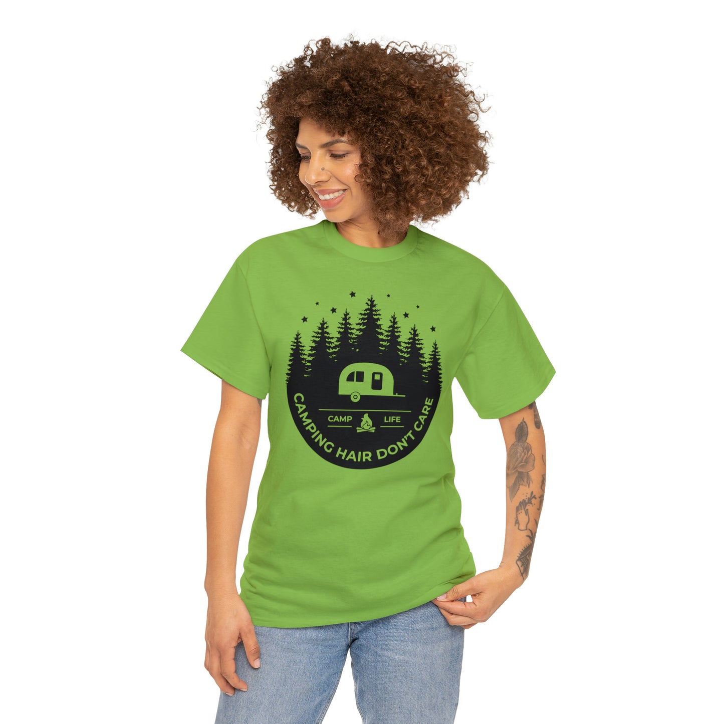 Camping Hair Don't Care Tee