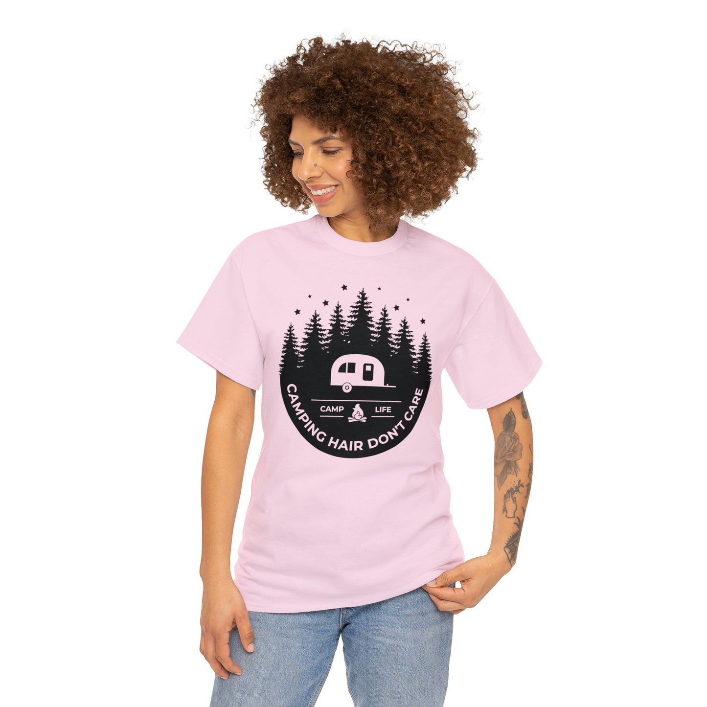 Camping Hair Don't Care Tee