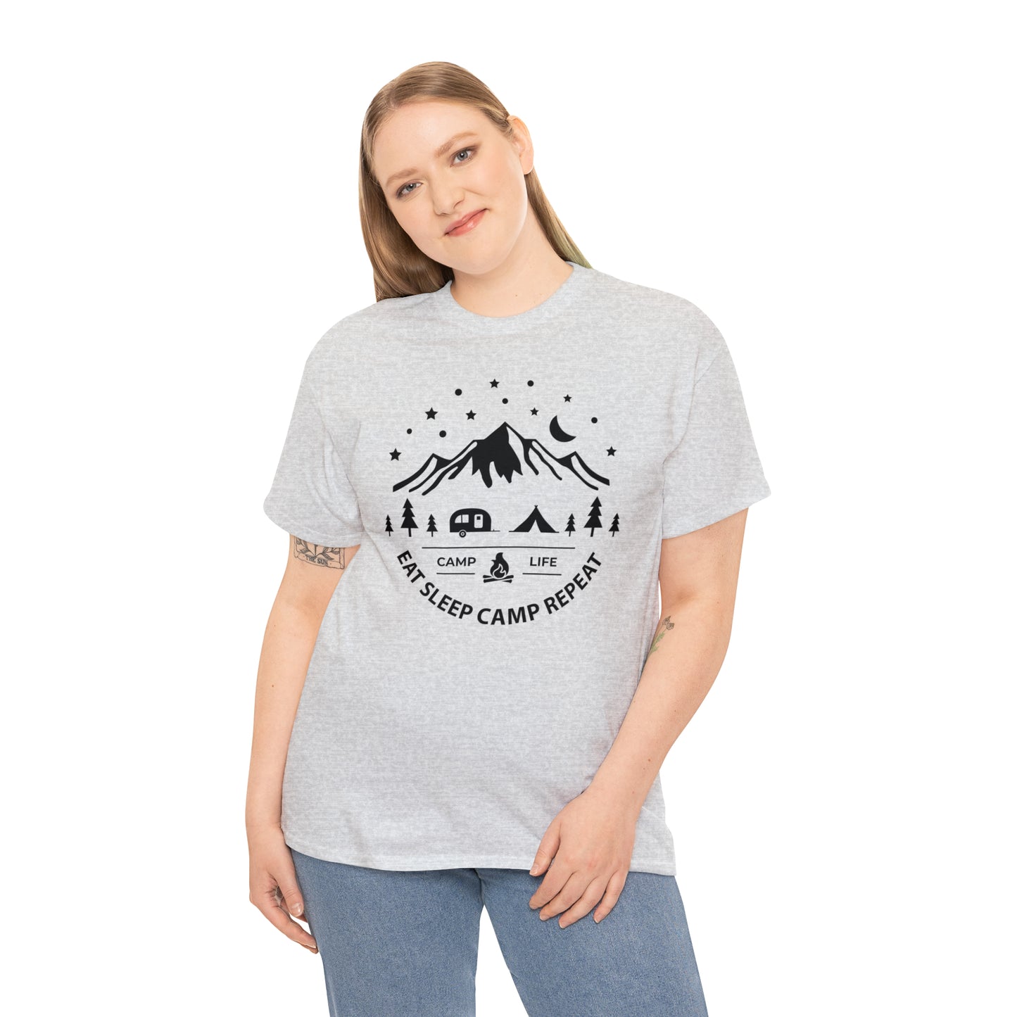 Eat Sleep Camp Repeat Tee