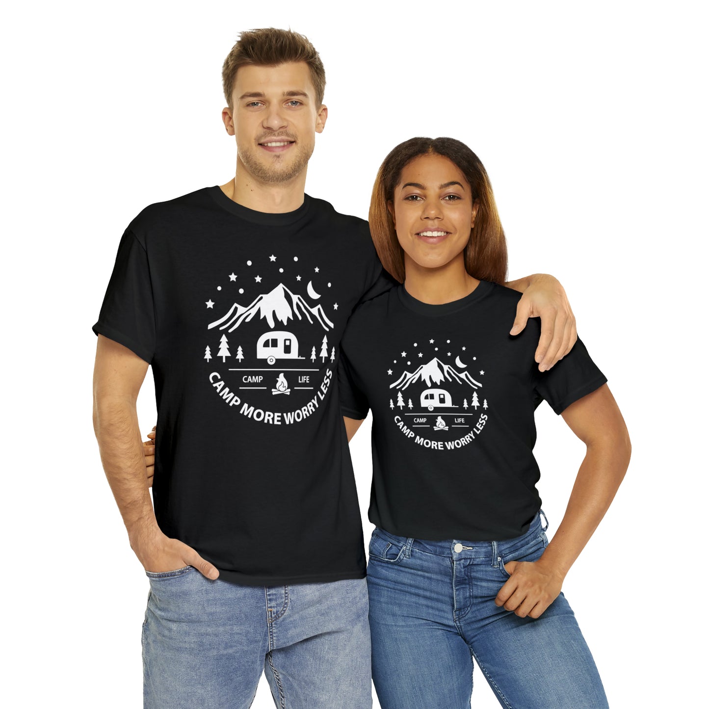 Camp More Worry Less Tee