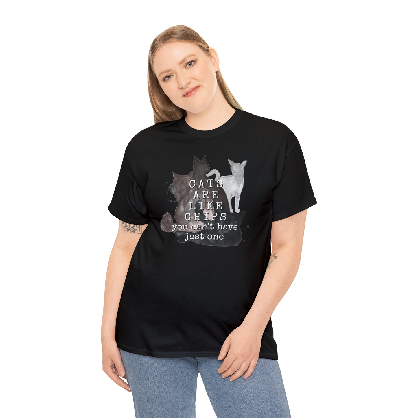 Cats Are Like Chips Tee