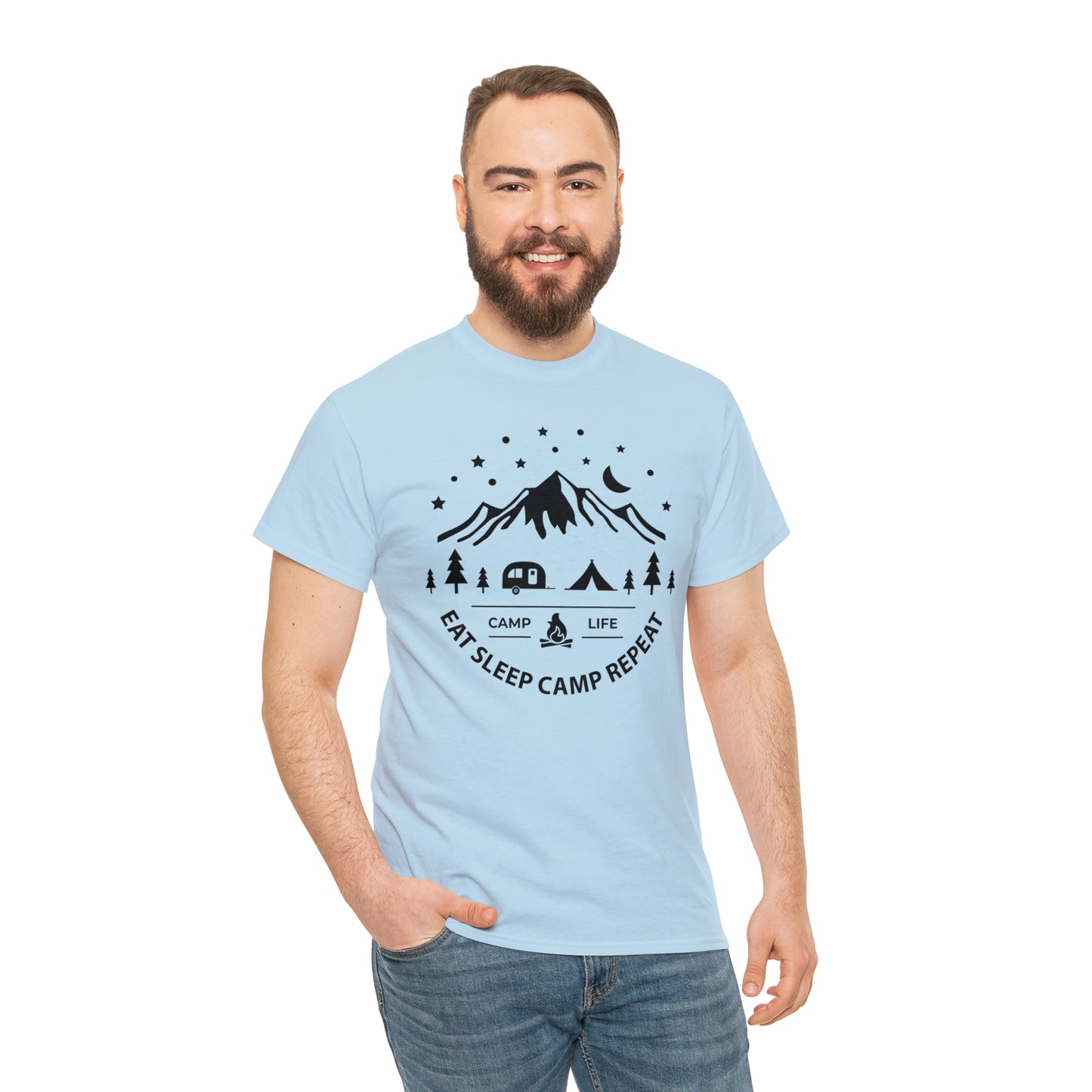 Eat Sleep Camp Repeat Tee