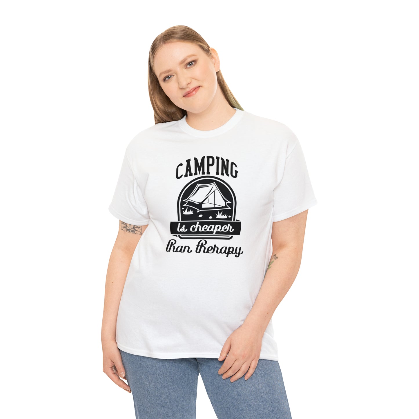 Camping is Cheaper Than Therapy Tee