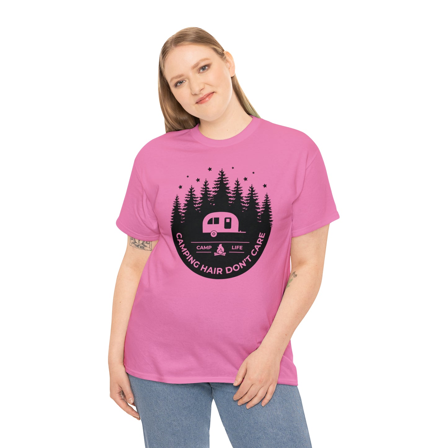 Camping Hair Don't Care Tee