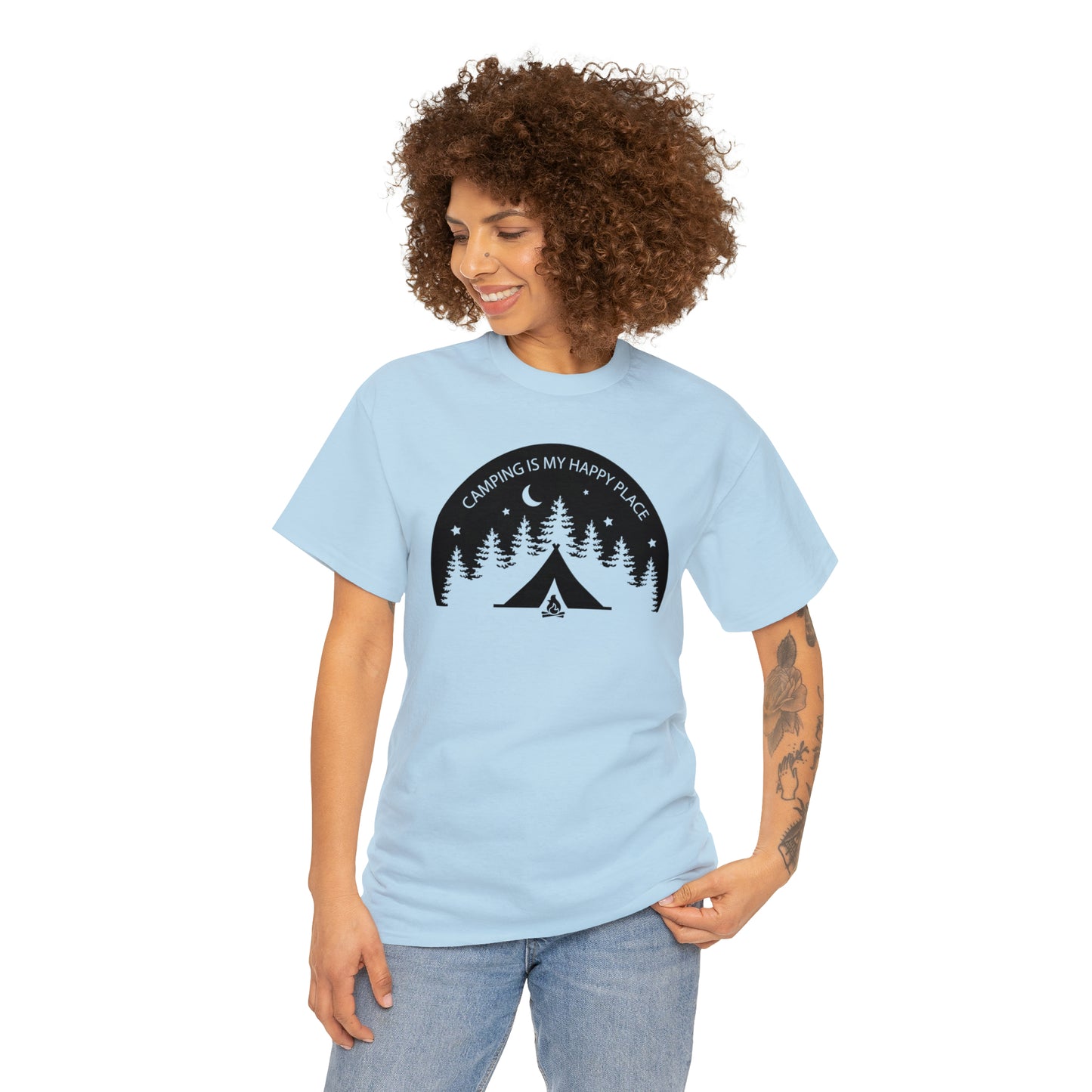 Camping Is My Happy Place Tee