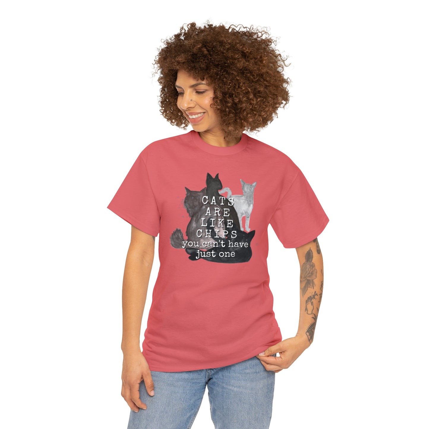Cats Are Like Chips Tee