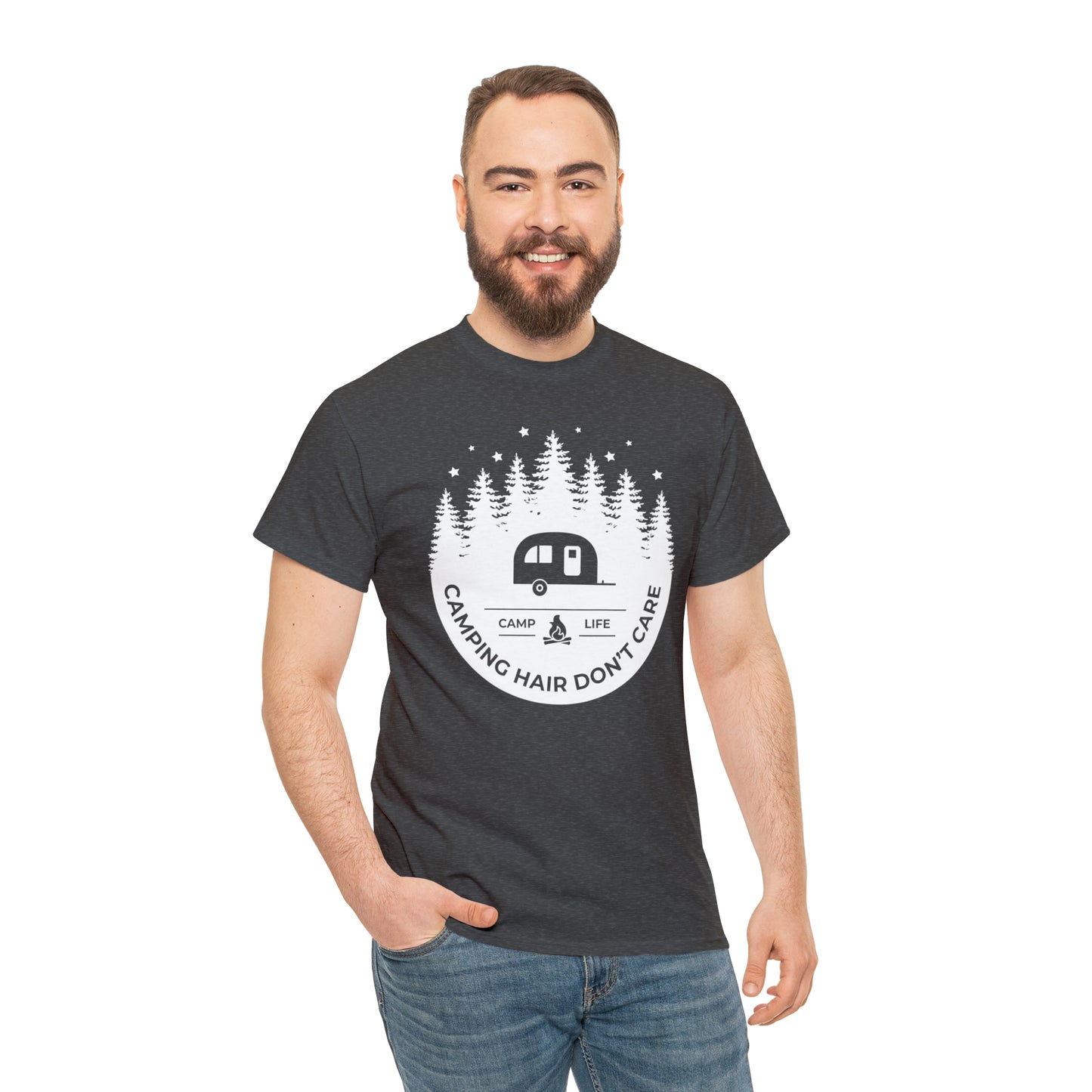 Camping Hair Don't Care Tee
