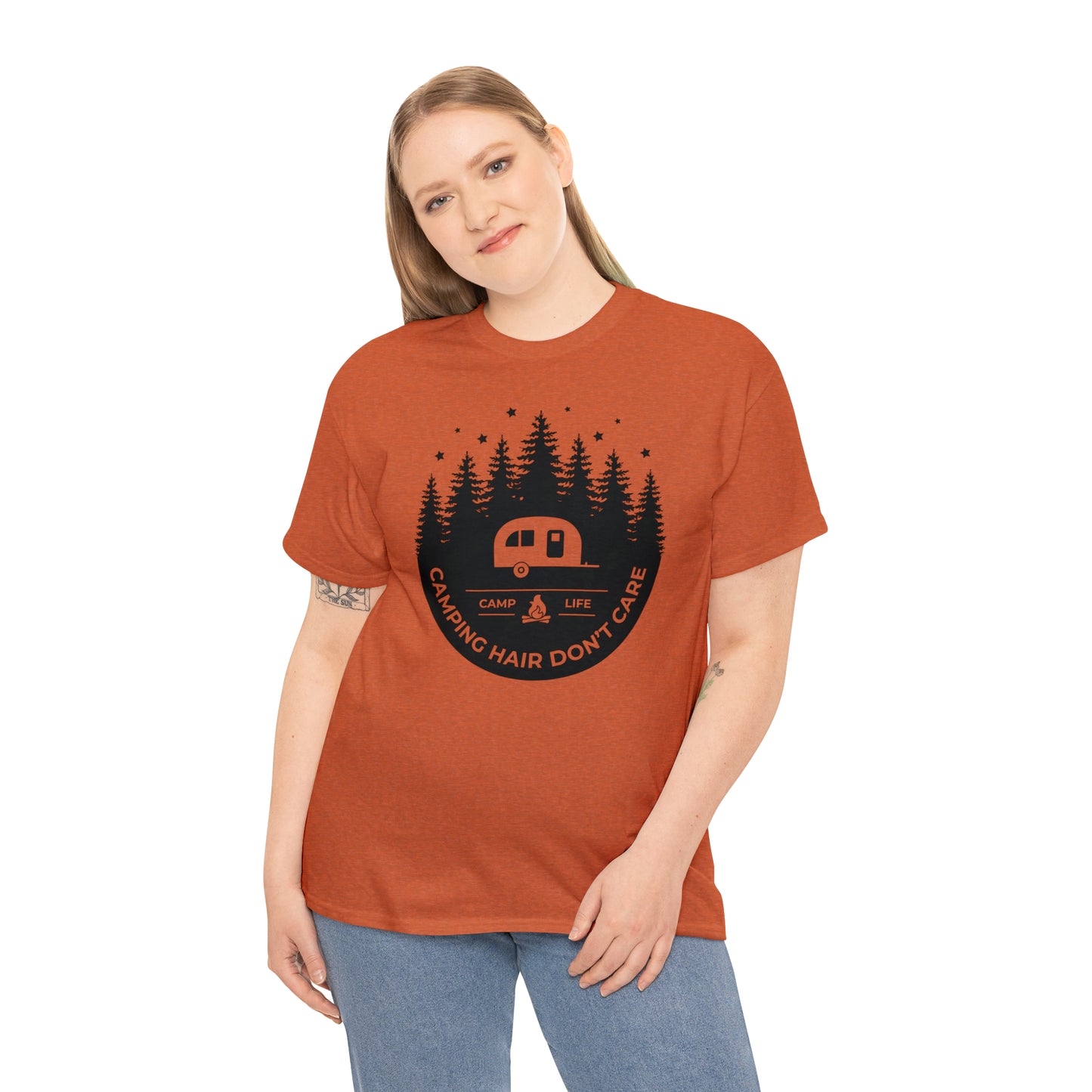 Camping Hair Don't Care Tee