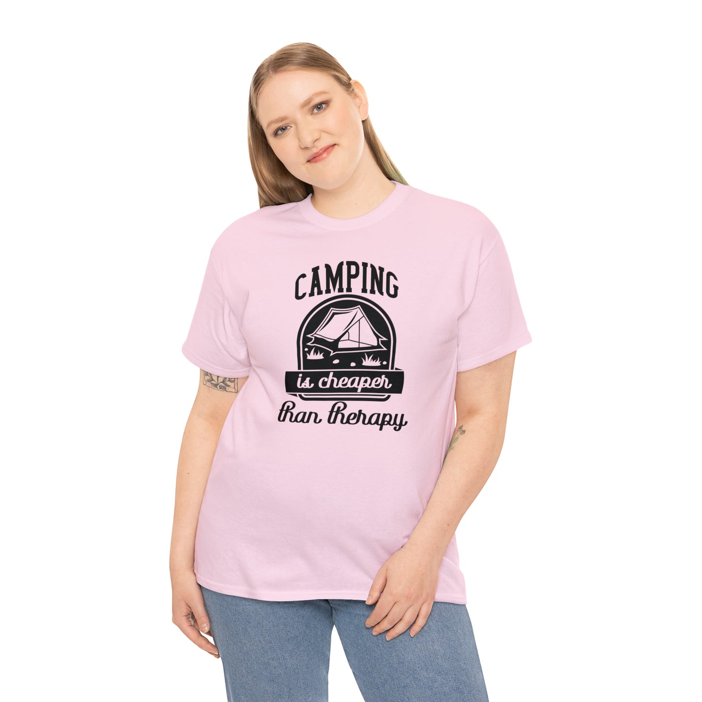 Camping is Cheaper Than Therapy Tee