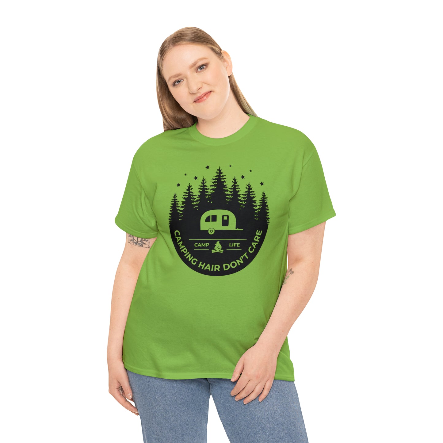 Camping Hair Don't Care Tee