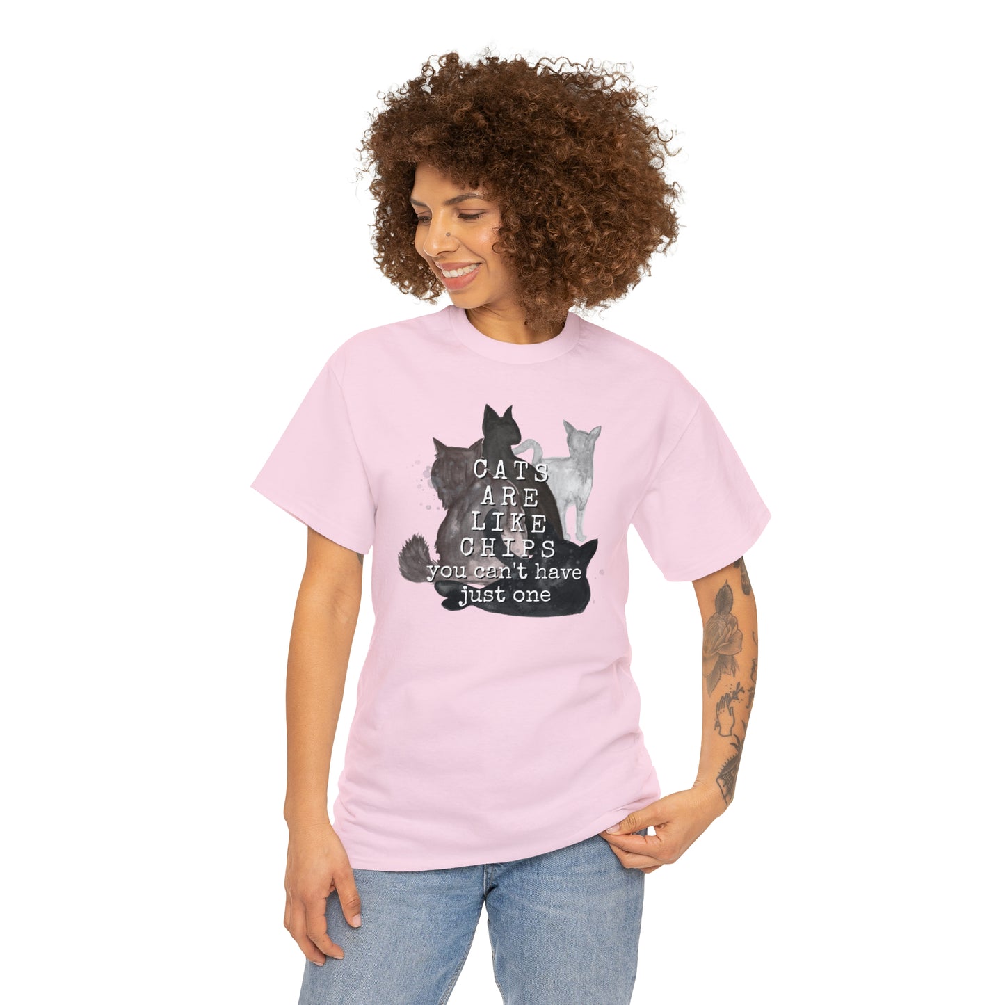 Cats Are Like Chips Tee