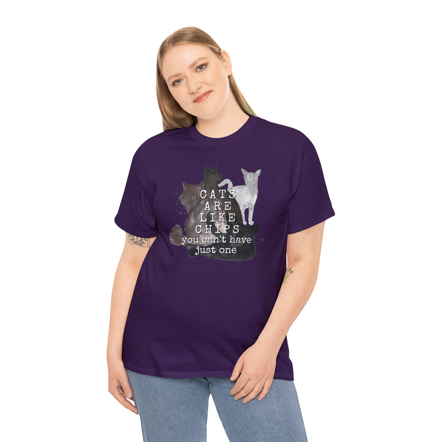 Cats Are Like Chips Tee