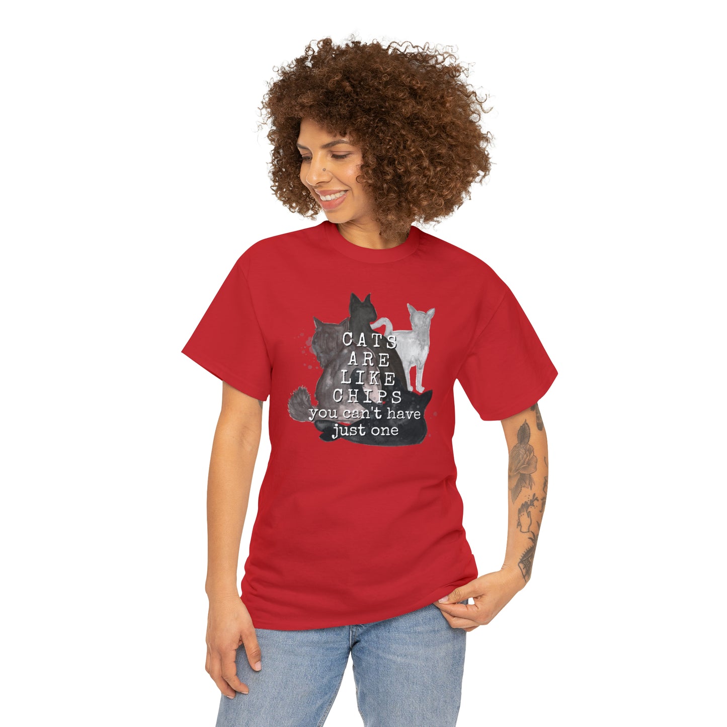 Cats Are Like Chips Tee