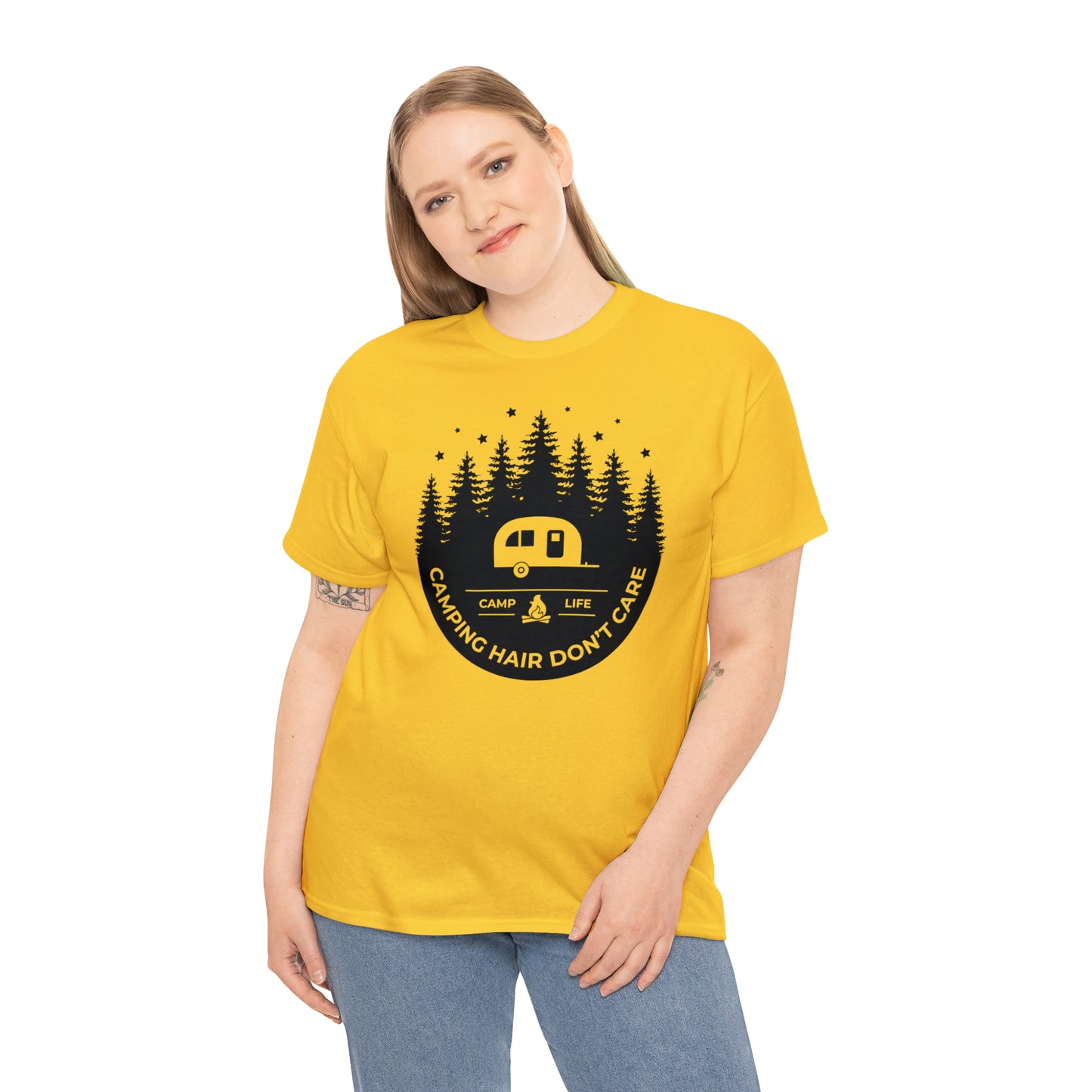 Camping Hair Don't Care Tee