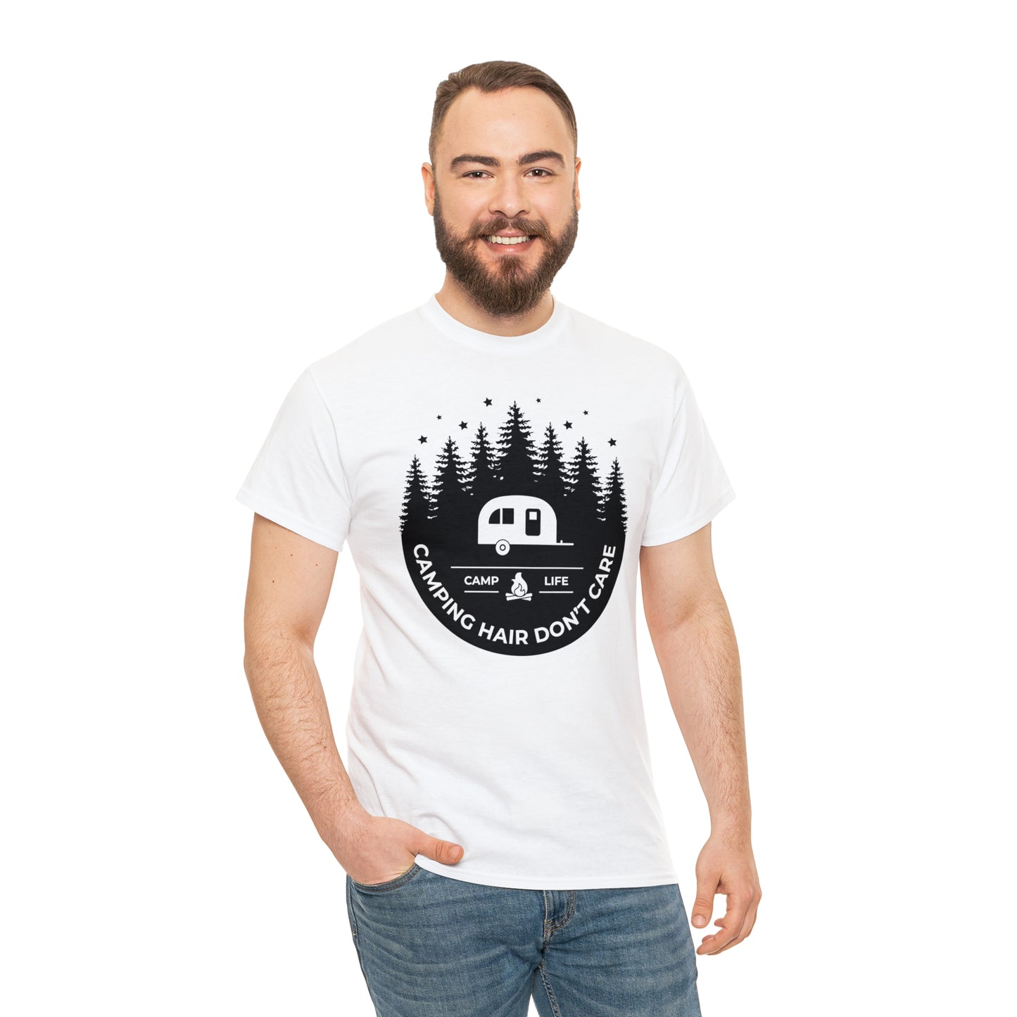 Camping Hair Don't Care Tee