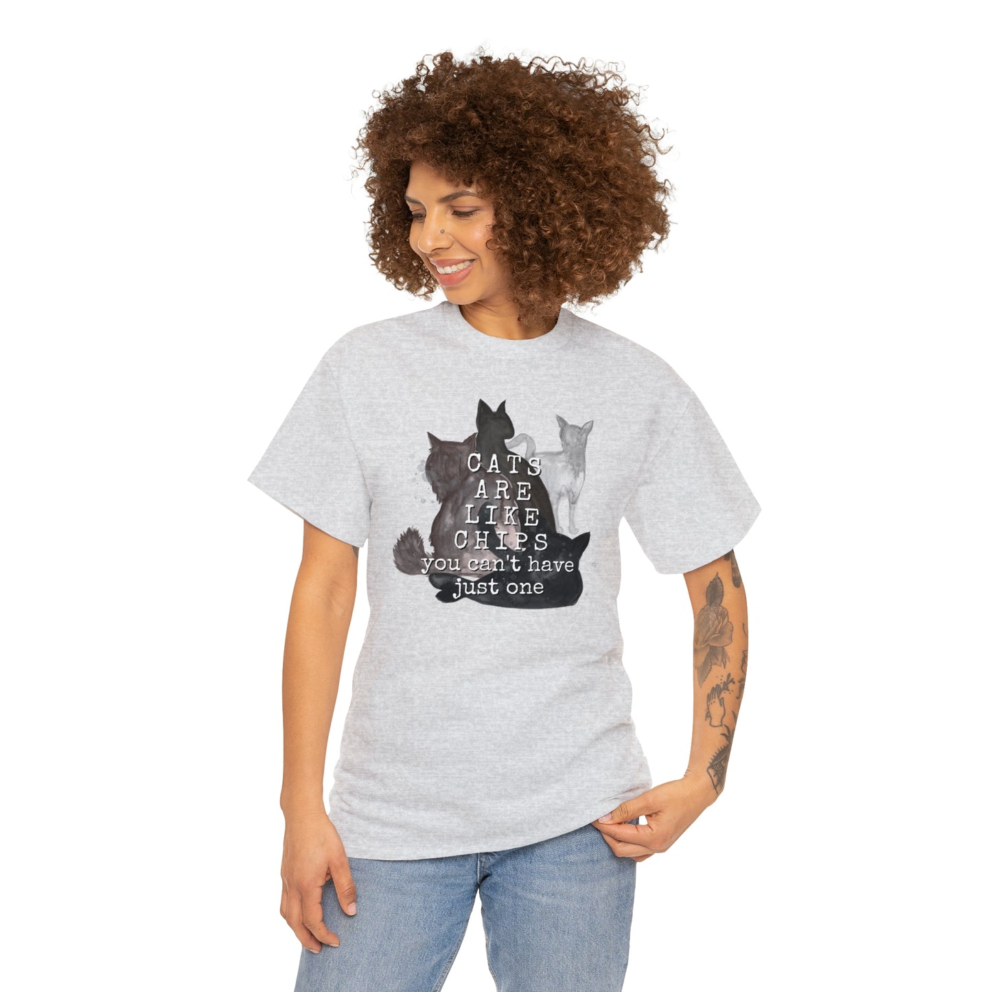 Cats Are Like Chips Tee