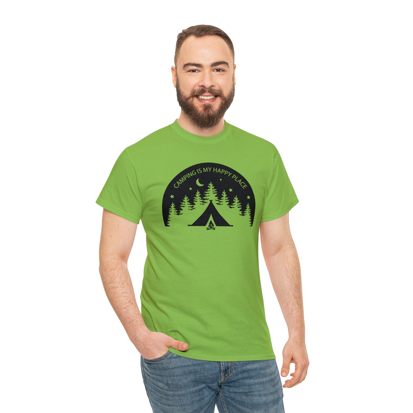 Camping Is My Happy Place Tee