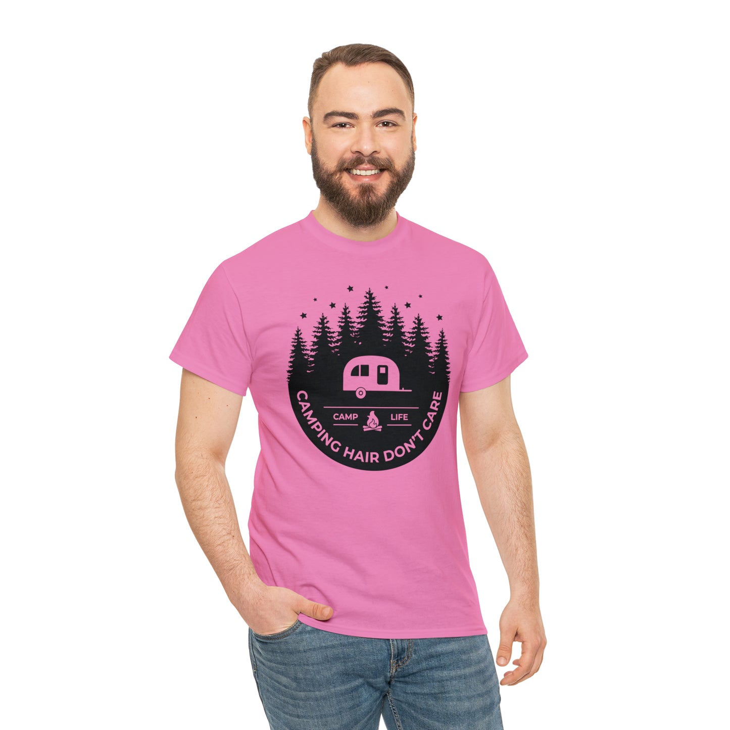 Camping Hair Don't Care Tee