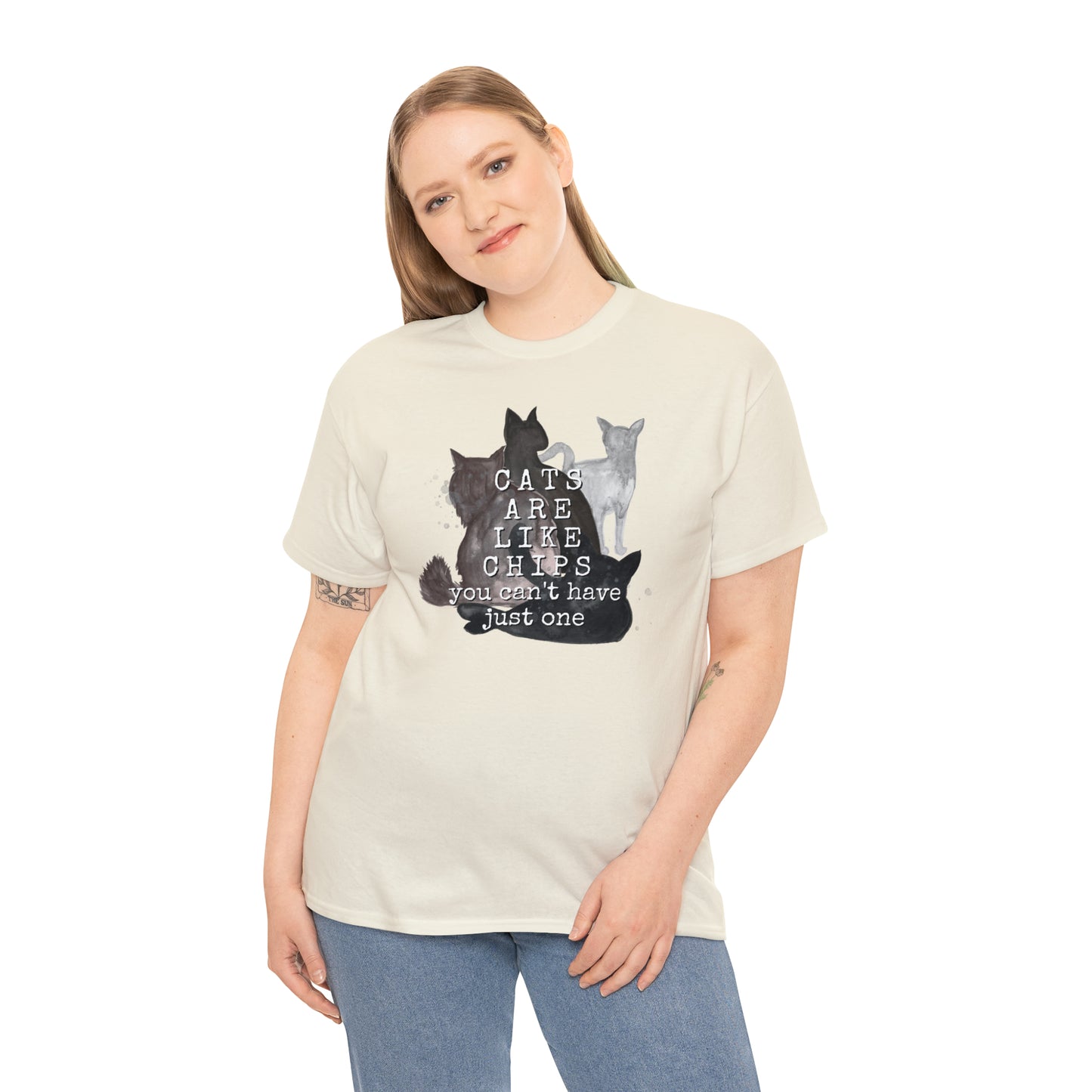 Cats Are Like Chips Tee