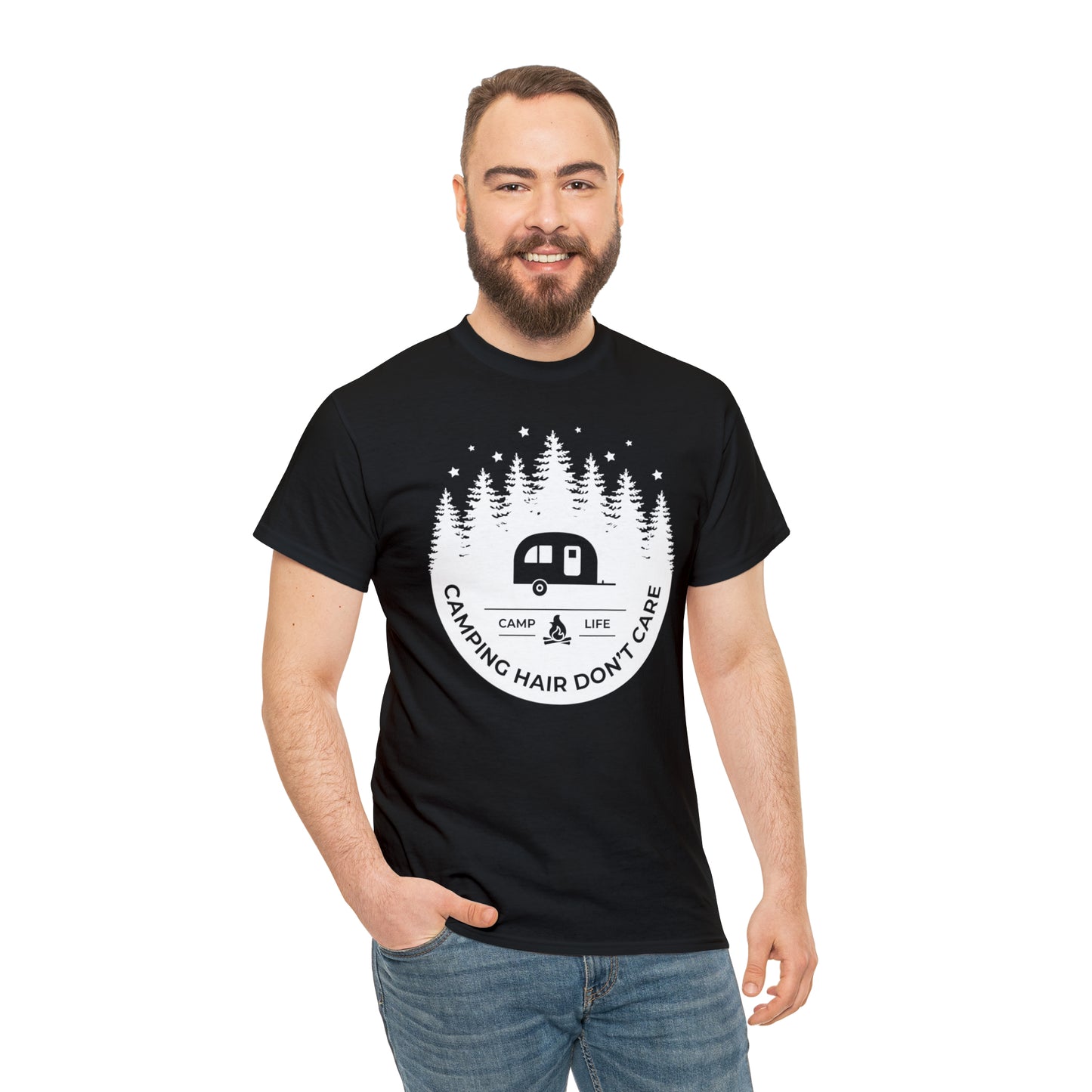 Camping Hair Don't Care Tee