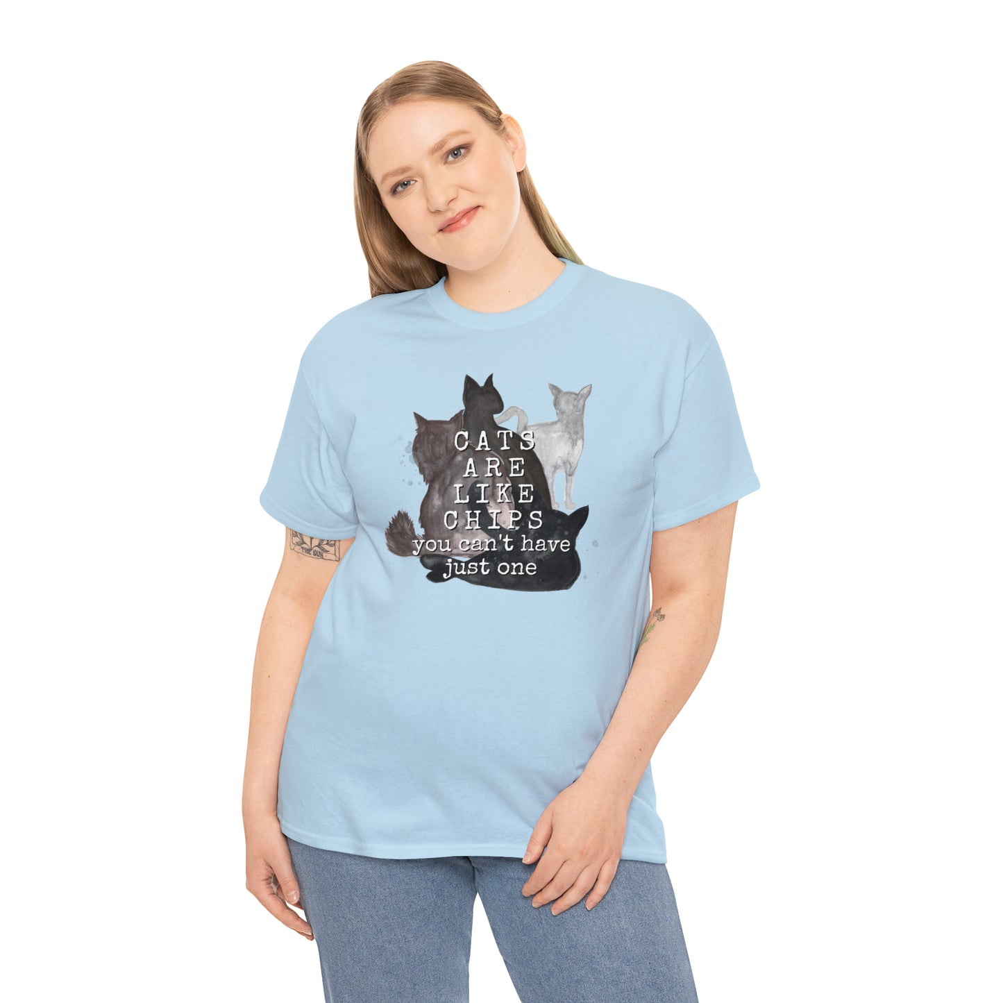 Cats Are Like Chips Tee