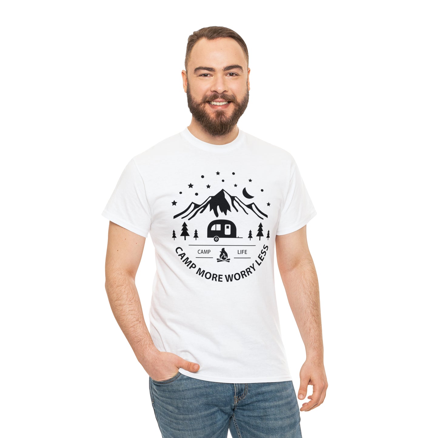 Camp More Worry Less Tee