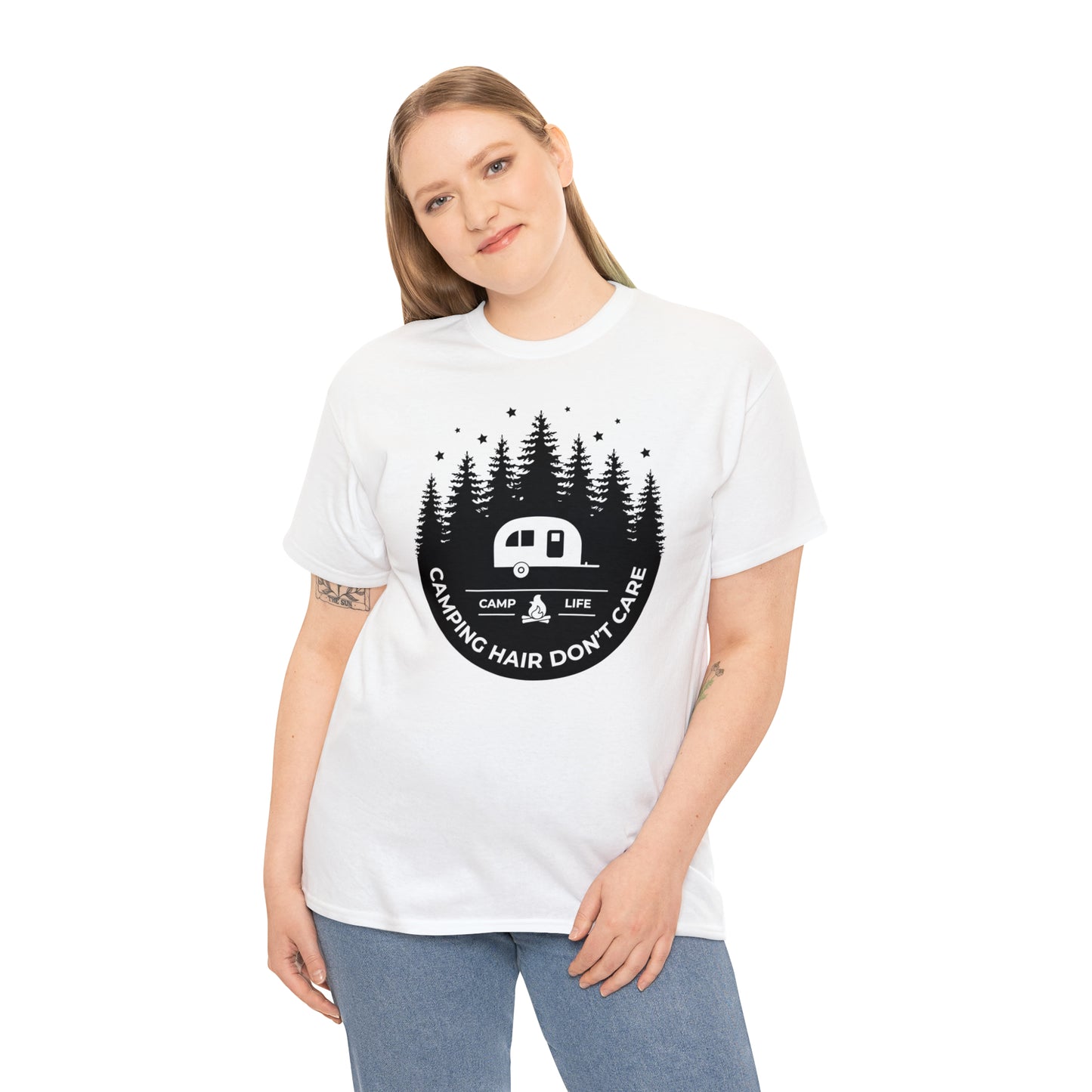 Camping Hair Don't Care Tee