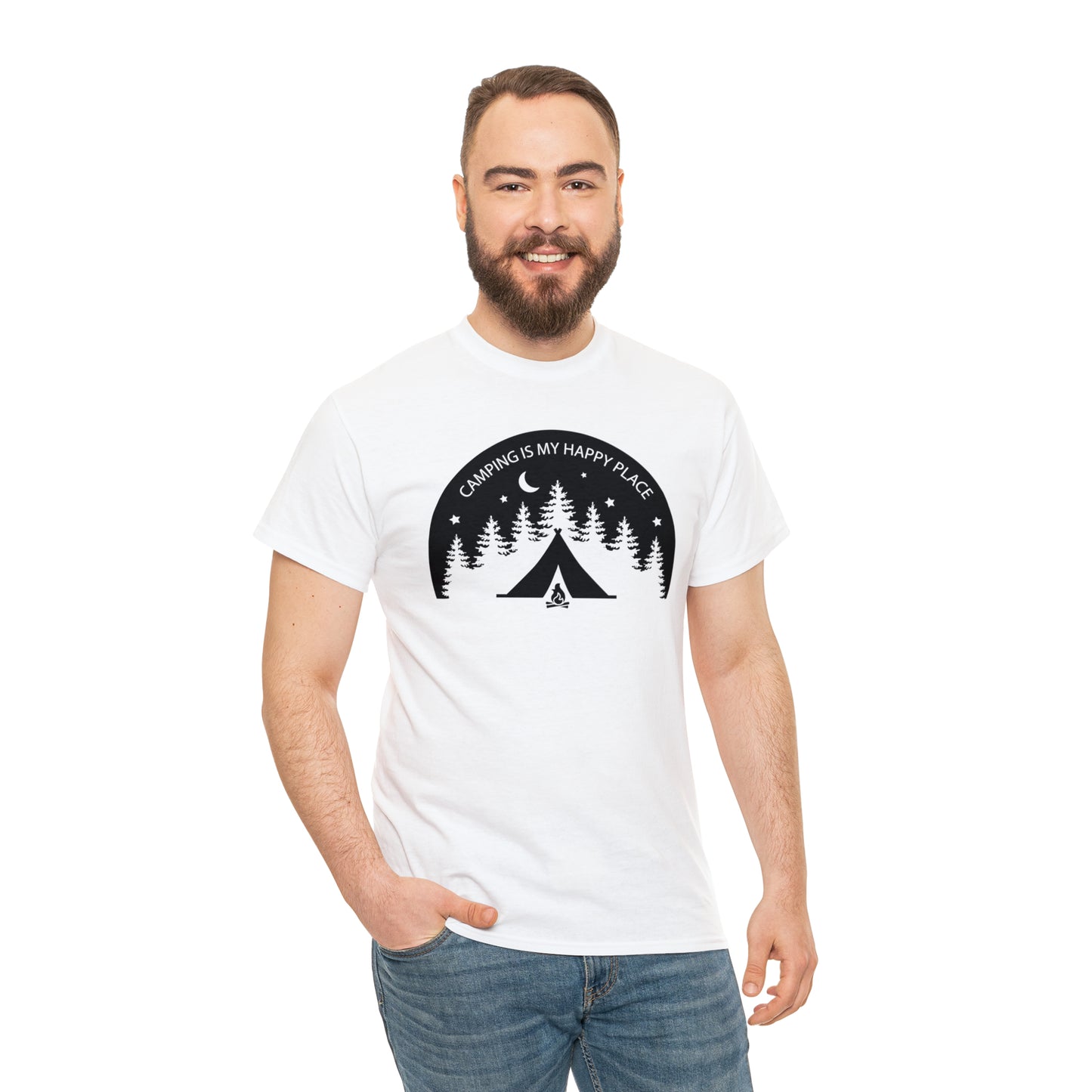 Camping Is My Happy Place Tee