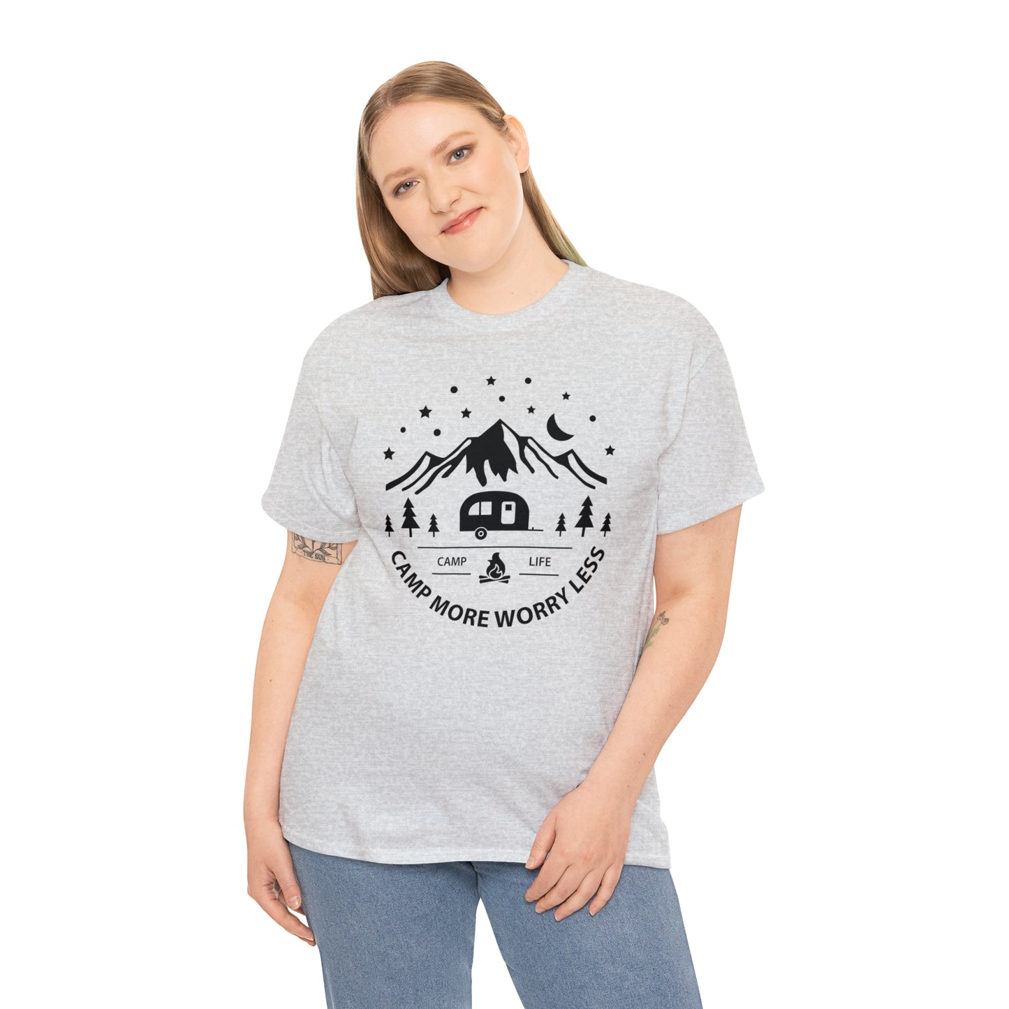 Camp More Worry Less Tee