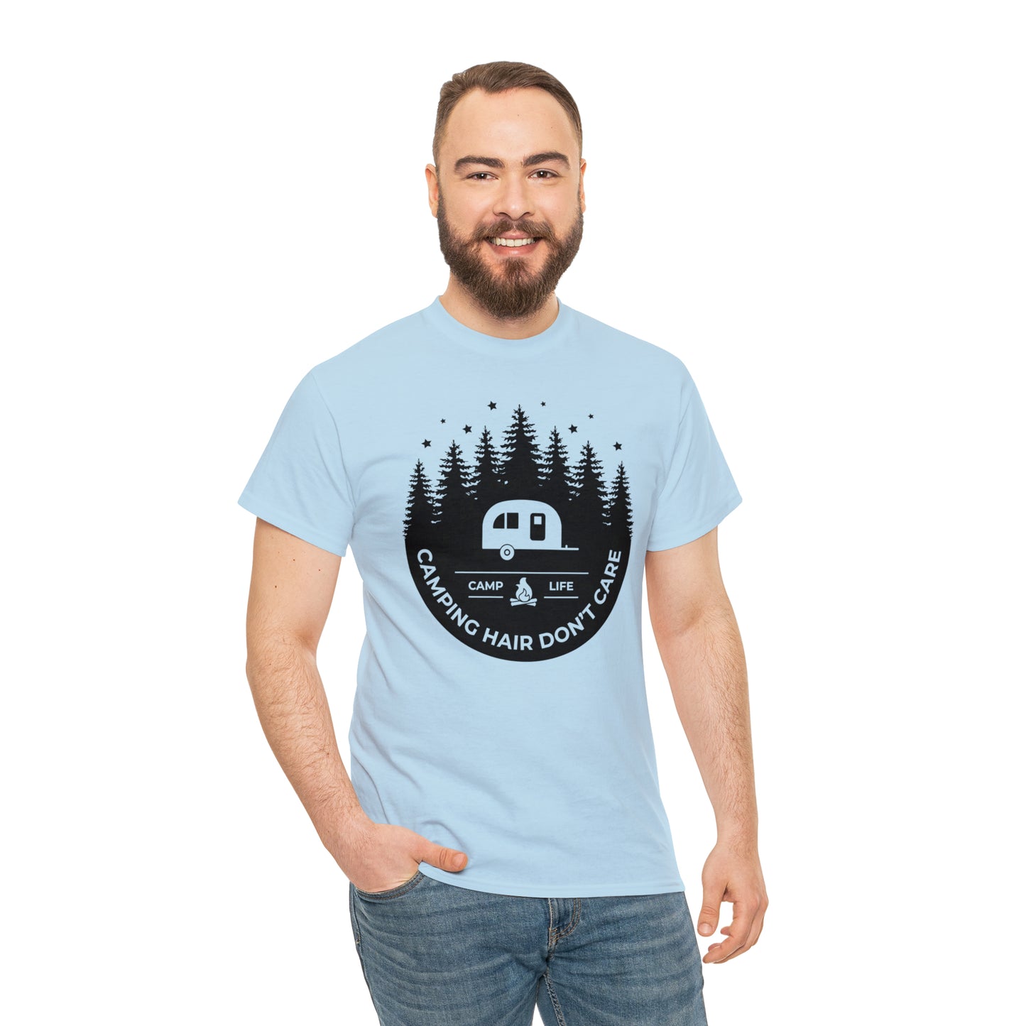 Camping Hair Don't Care Tee