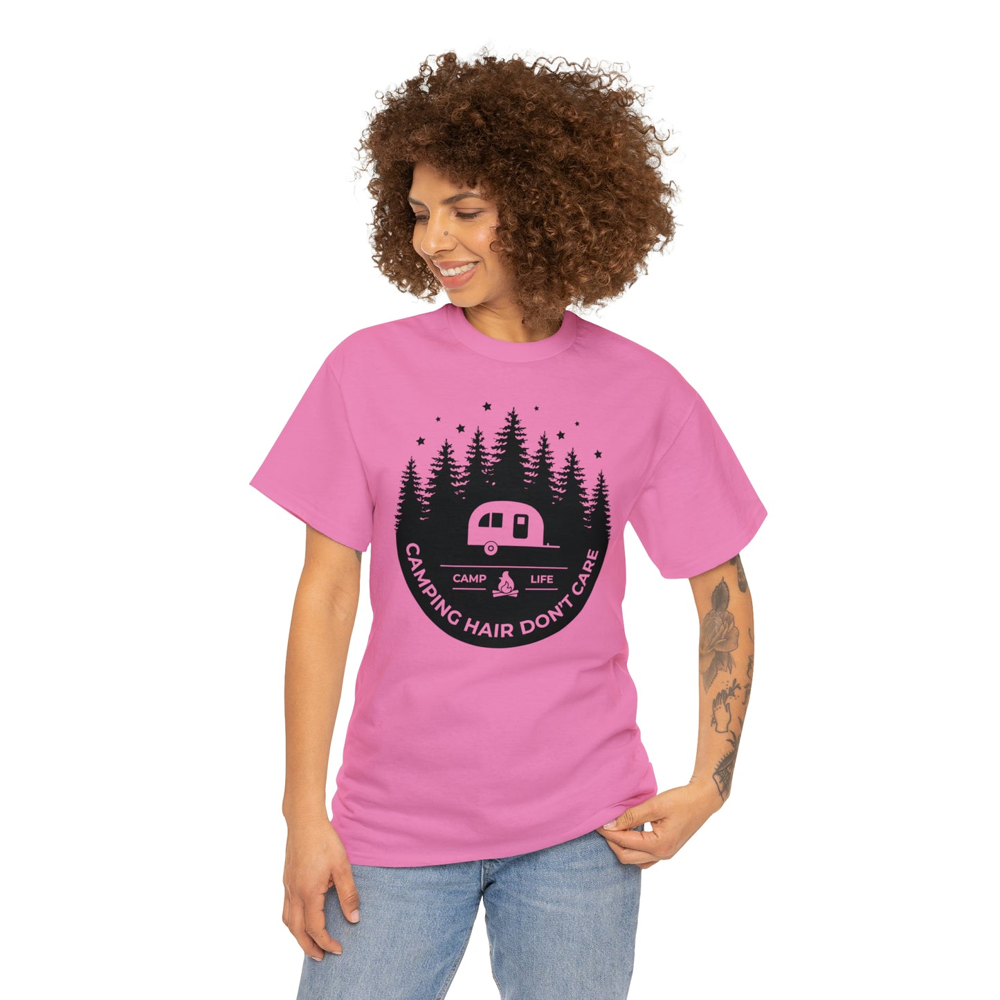 Camping Hair Don't Care Tee