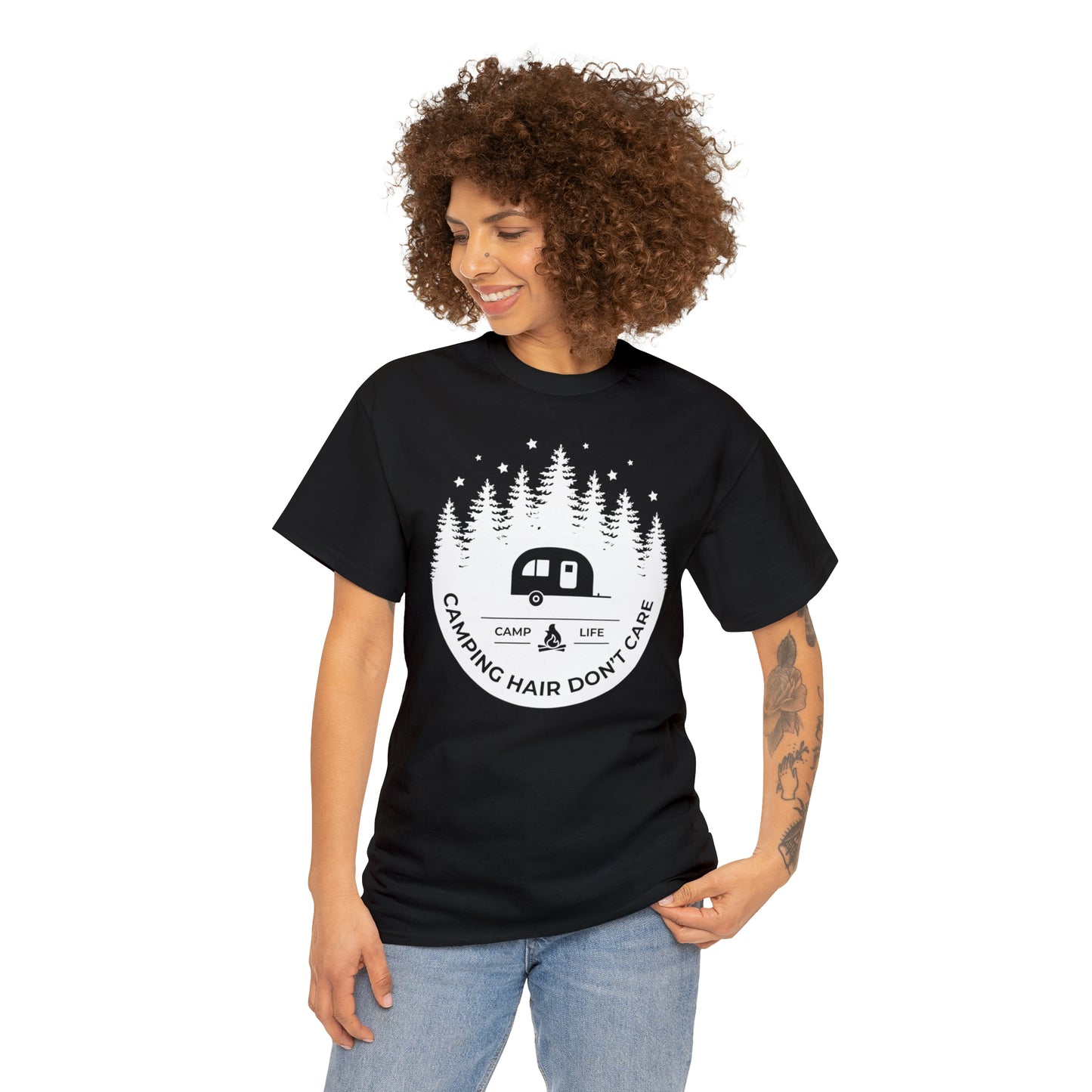 Camping Hair Don't Care Tee