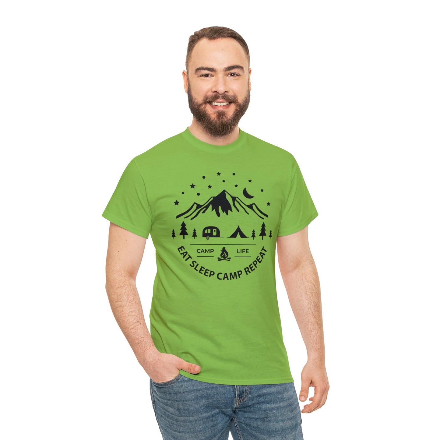 Eat Sleep Camp Repeat Tee