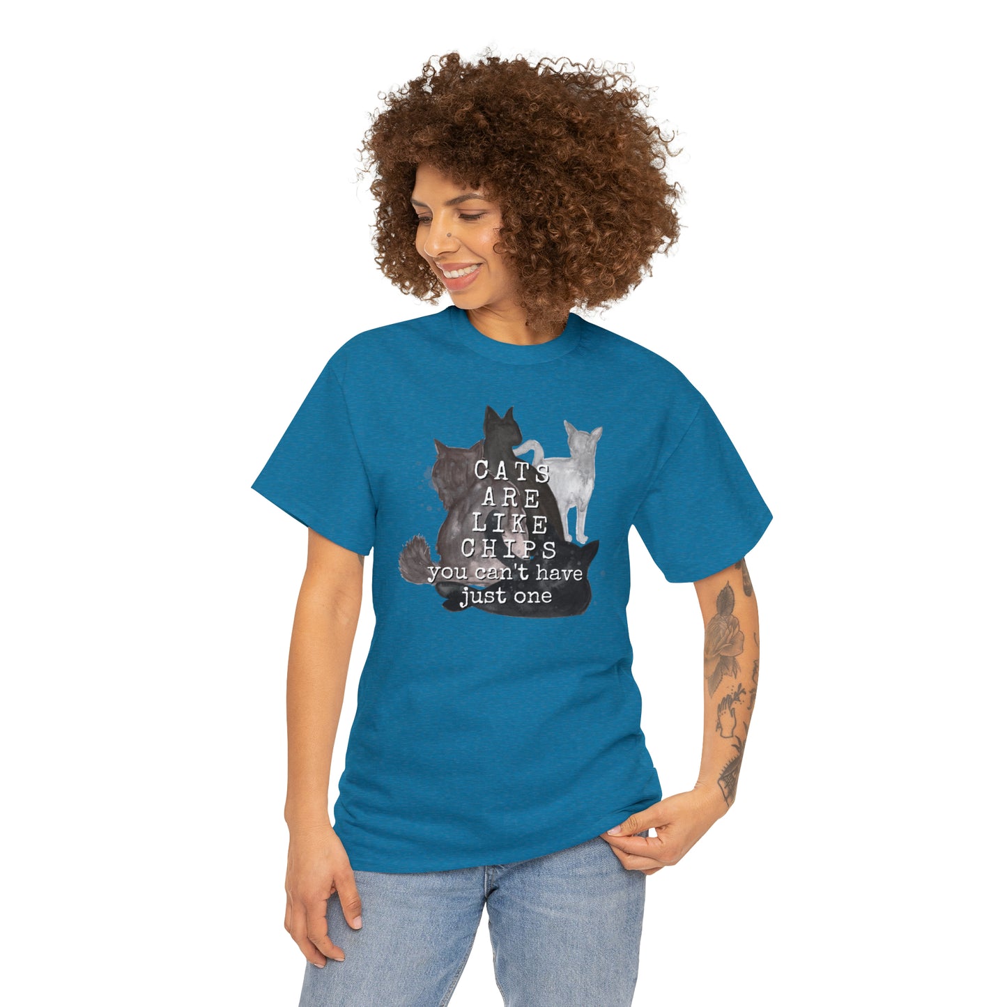 Cats Are Like Chips Tee