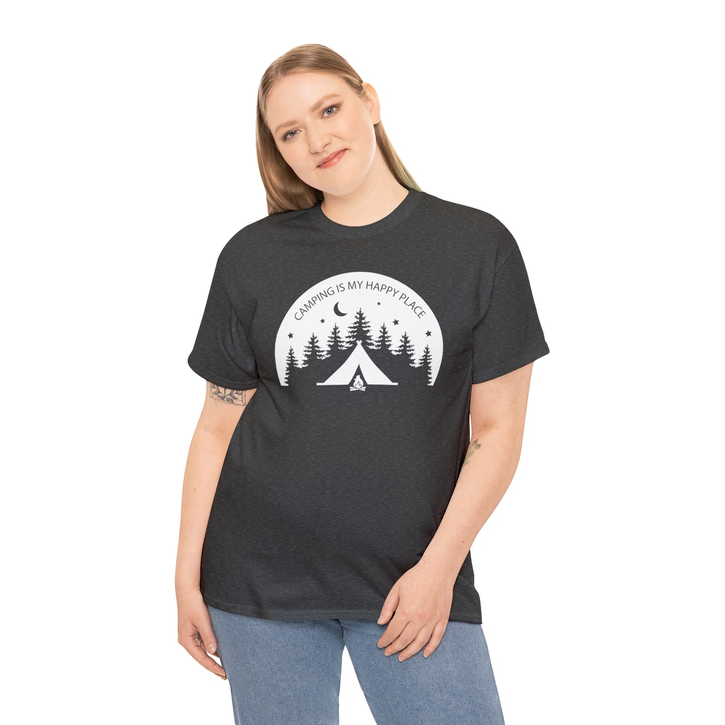 Camping Is My Happy Place Tee