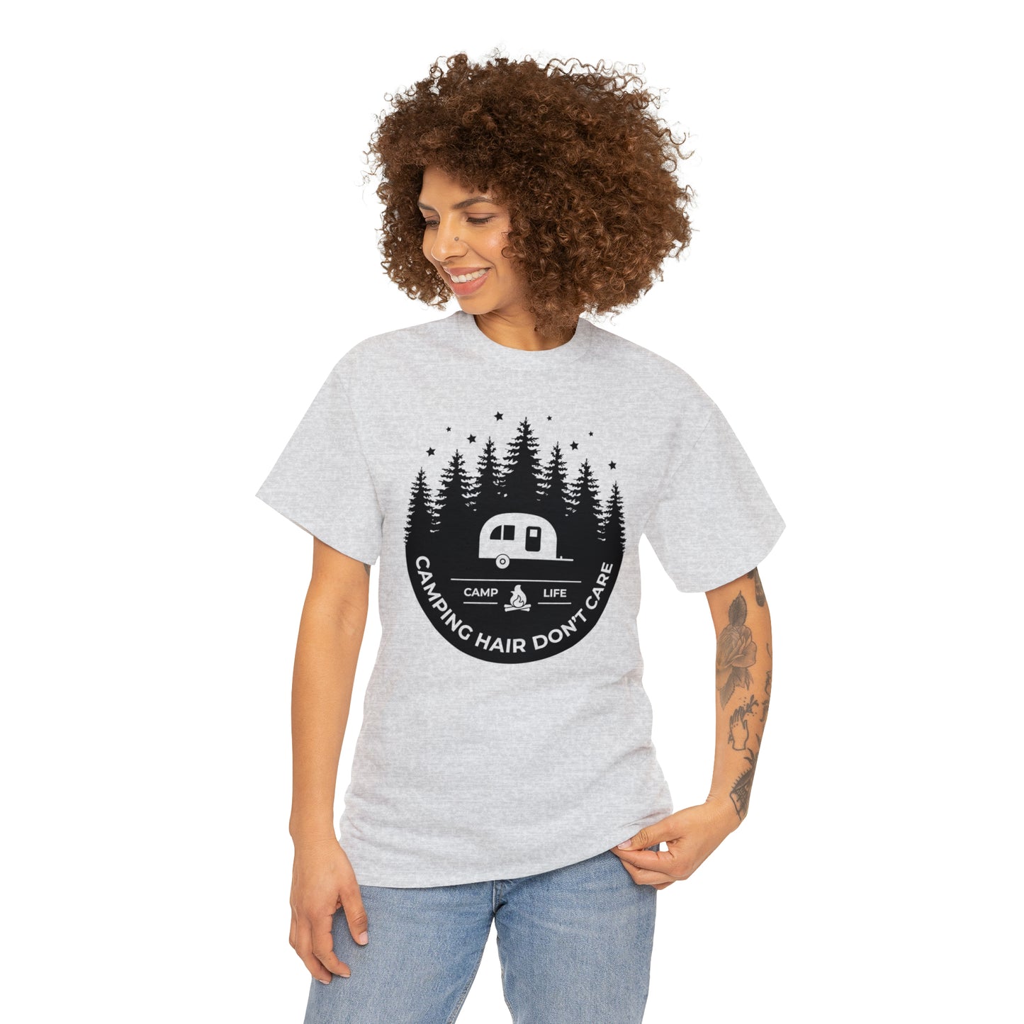 Camping Hair Don't Care Tee