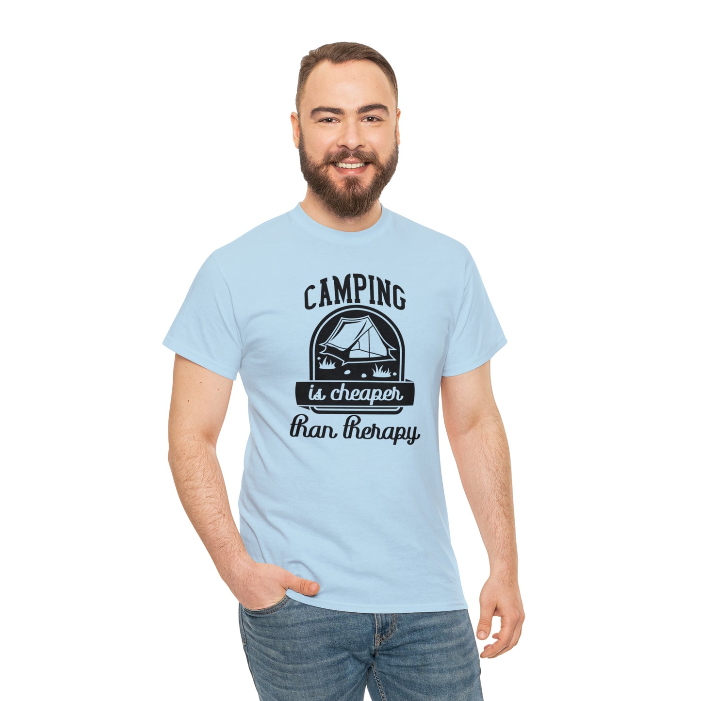 Camping is Cheaper Than Therapy Tee