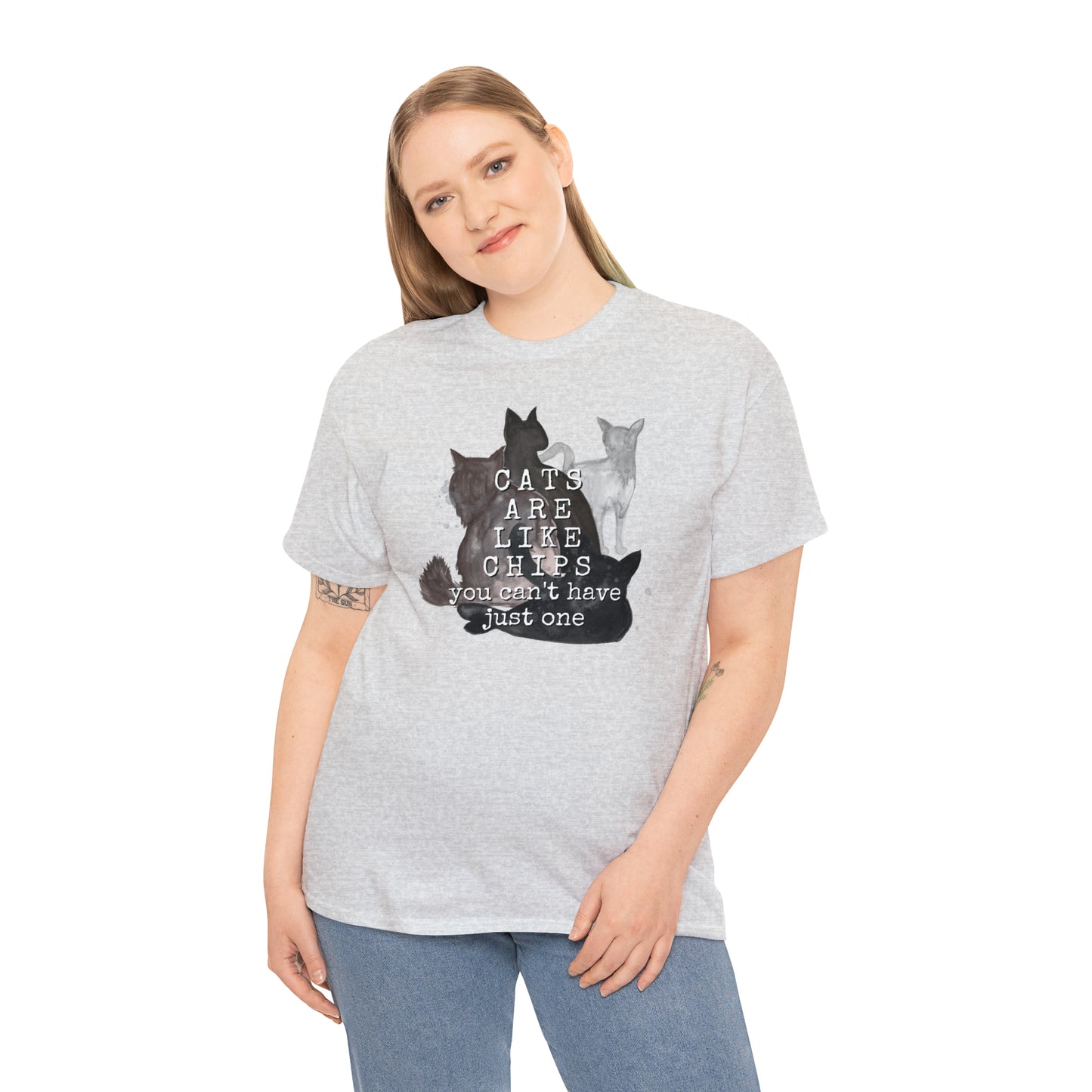 Cats Are Like Chips Tee