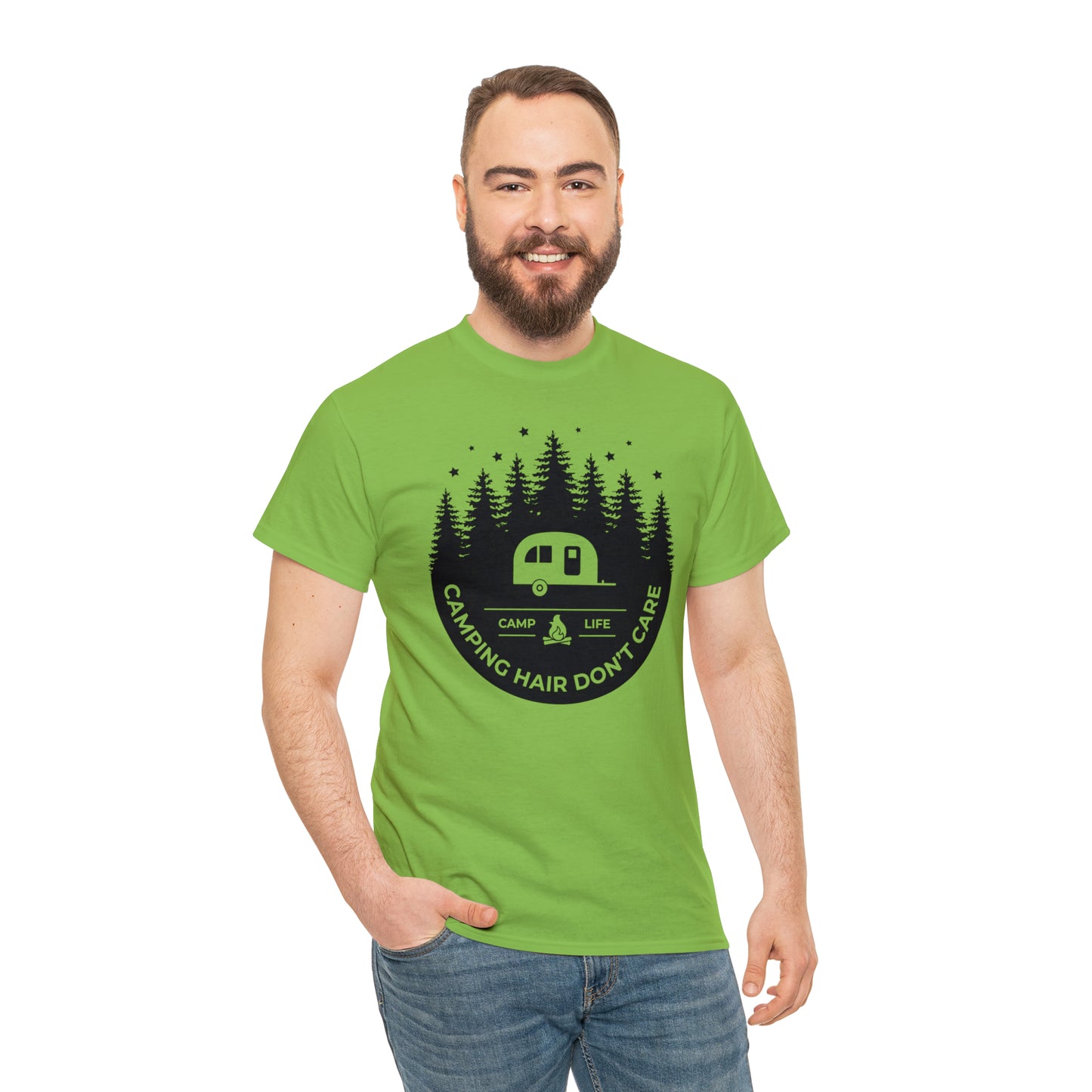 Camping Hair Don't Care Tee