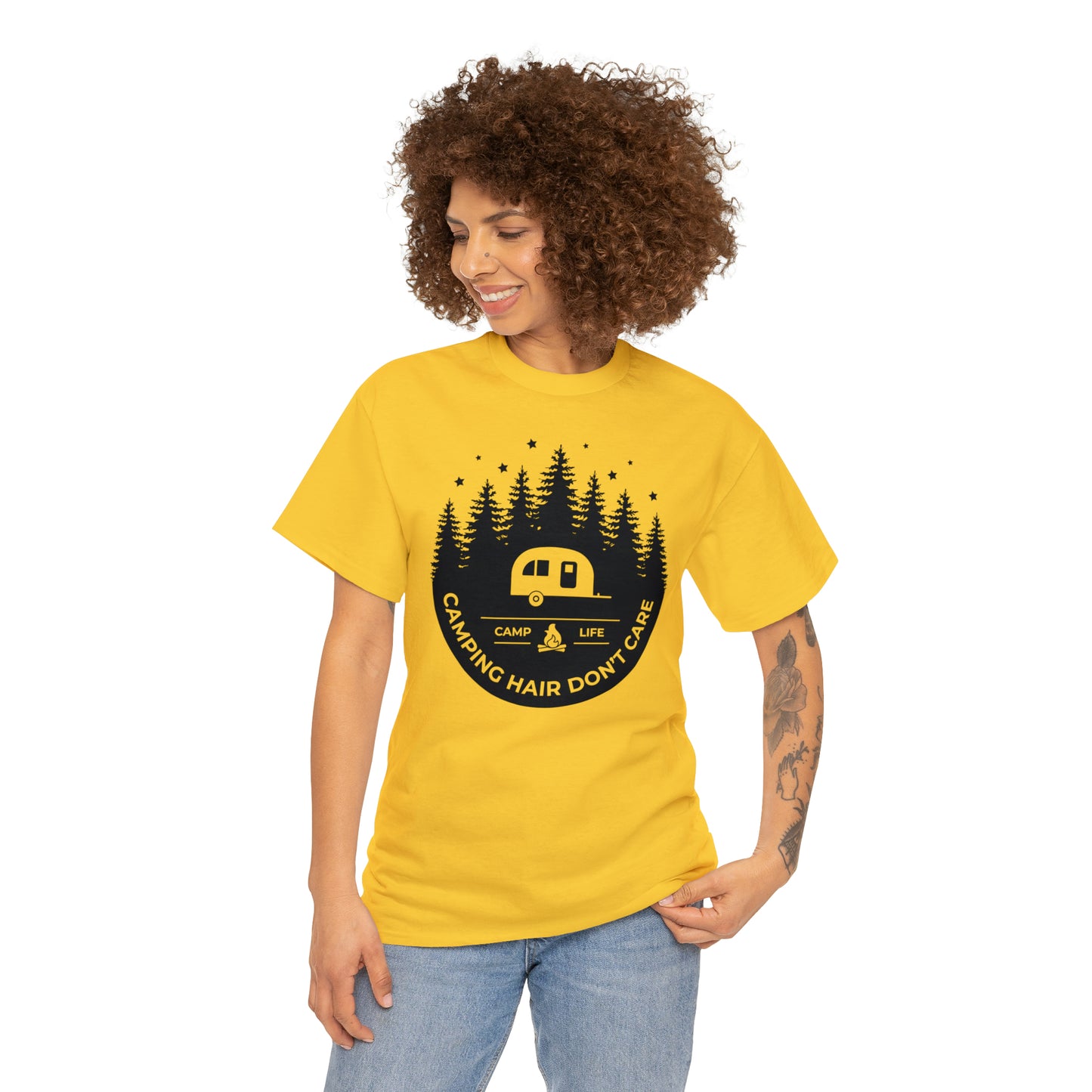 Camping Hair Don't Care Tee