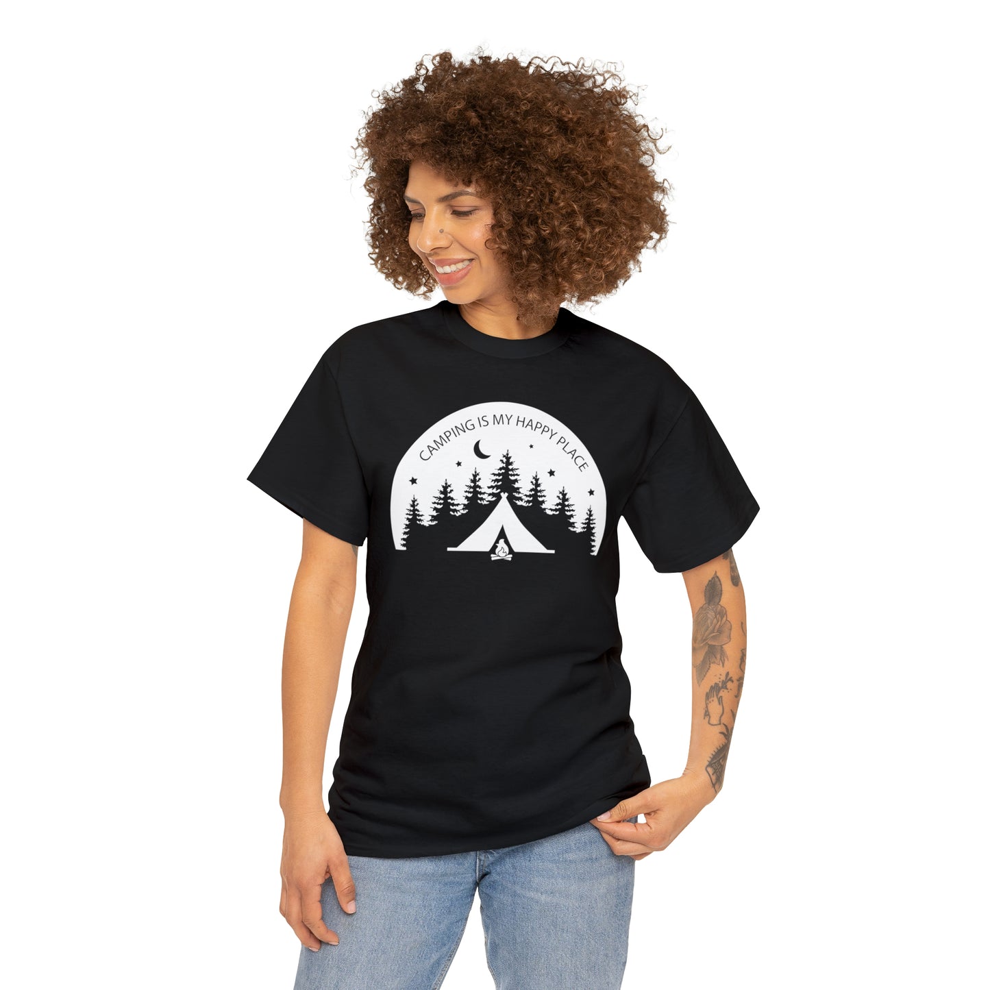 Camping Is My Happy Place Tee
