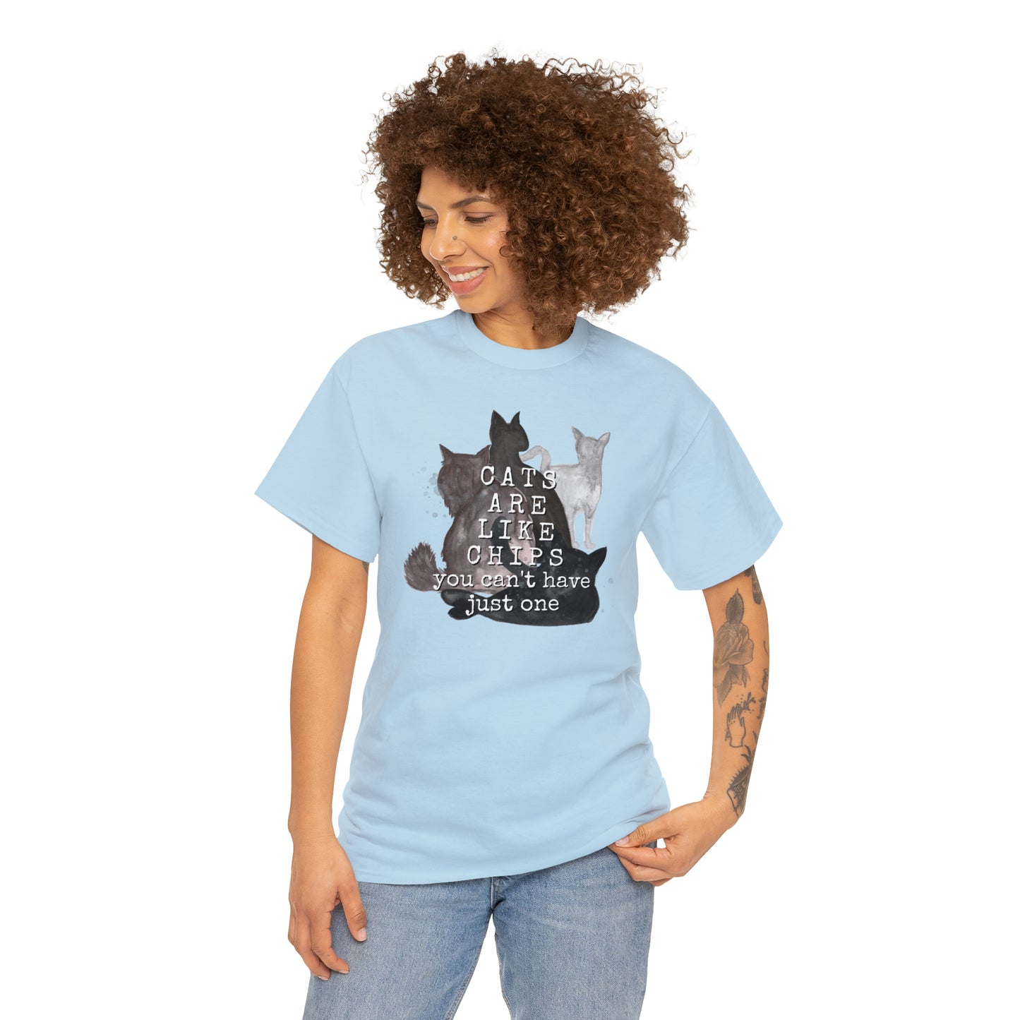 Cats Are Like Chips Tee