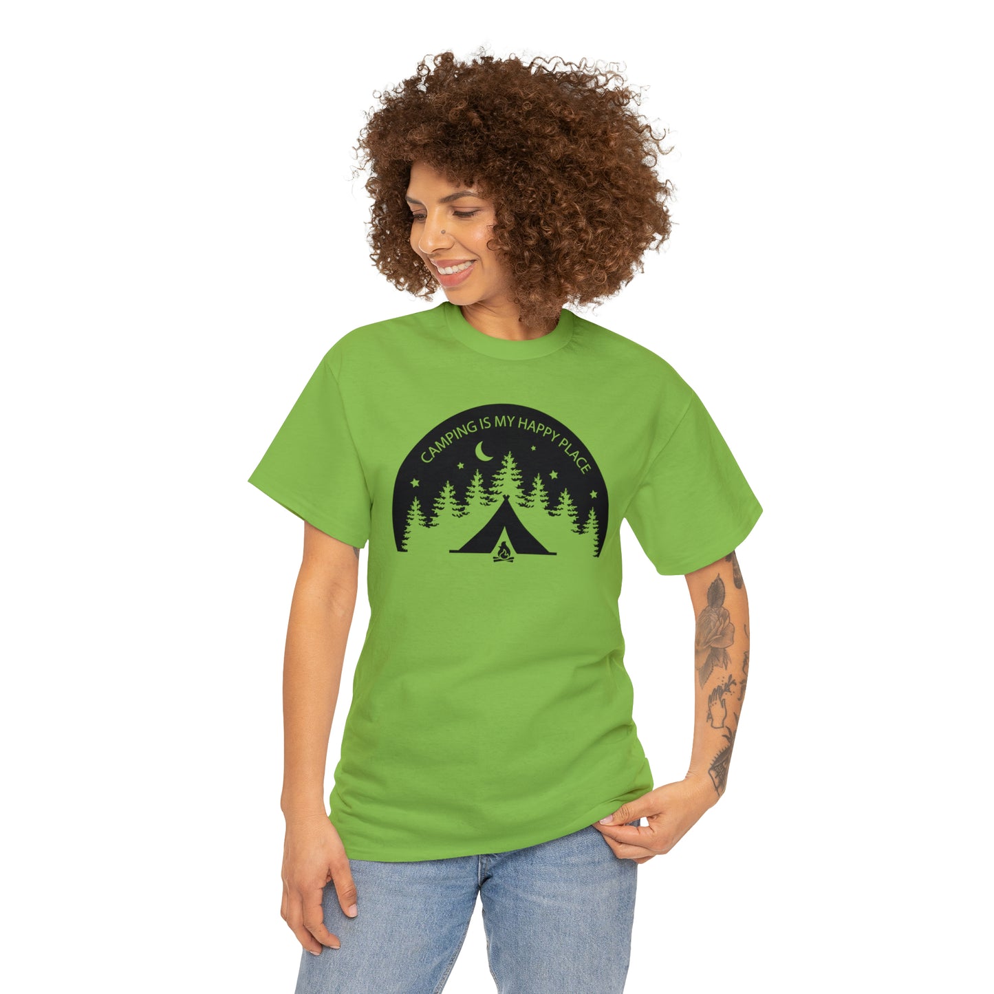 Camping Is My Happy Place Tee