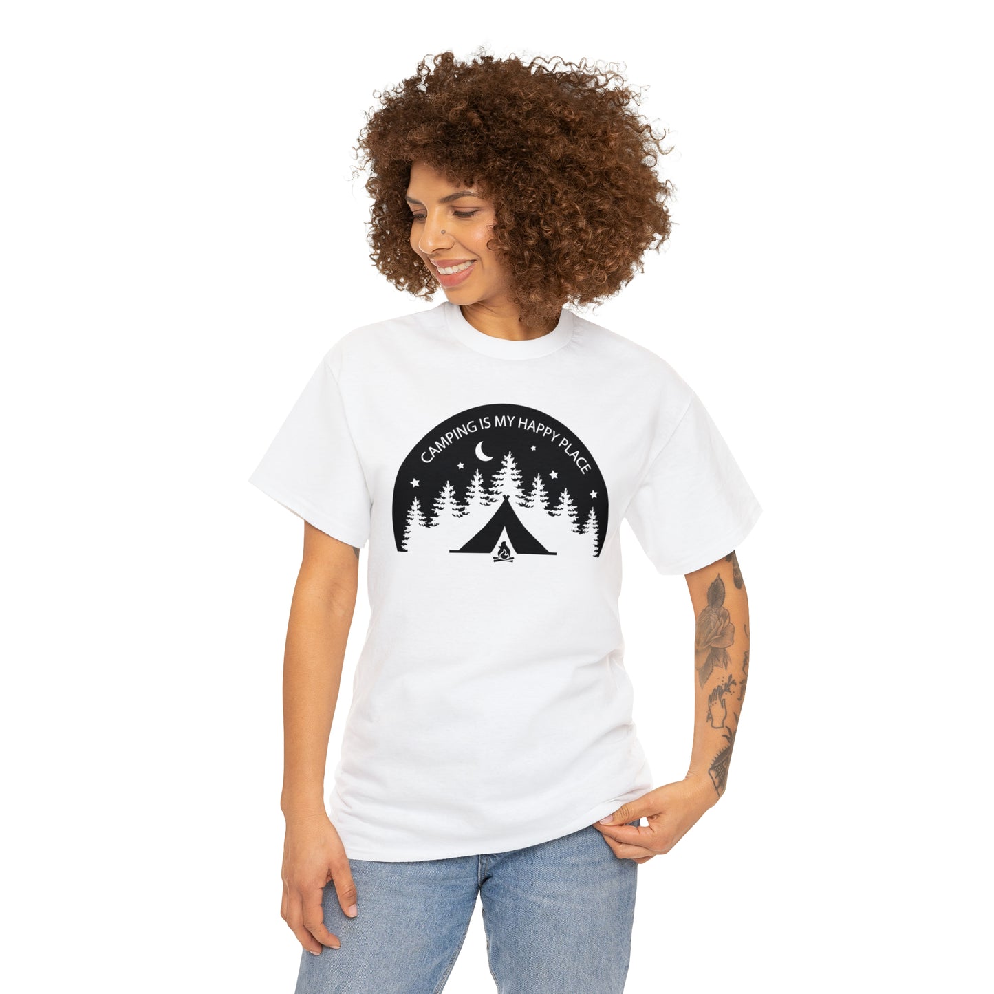 Camping Is My Happy Place Tee