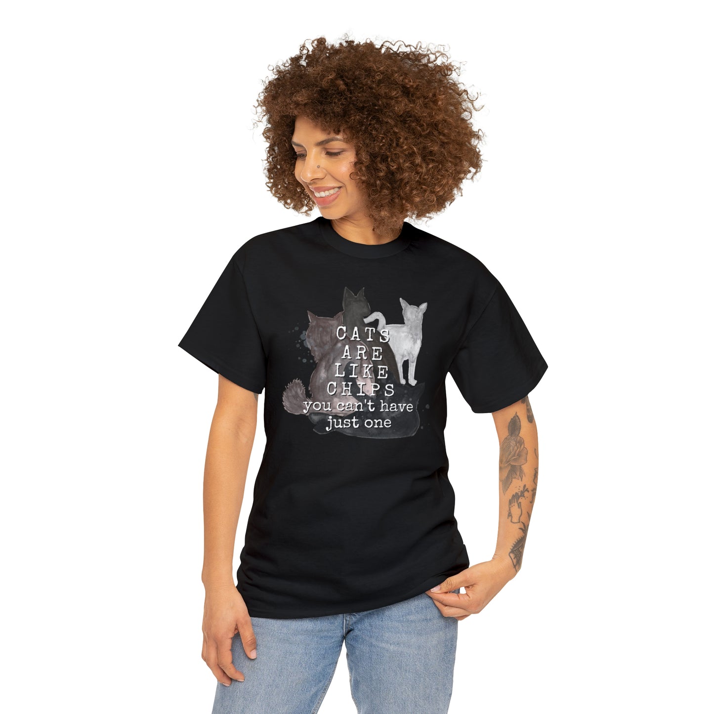 Cats Are Like Chips Tee